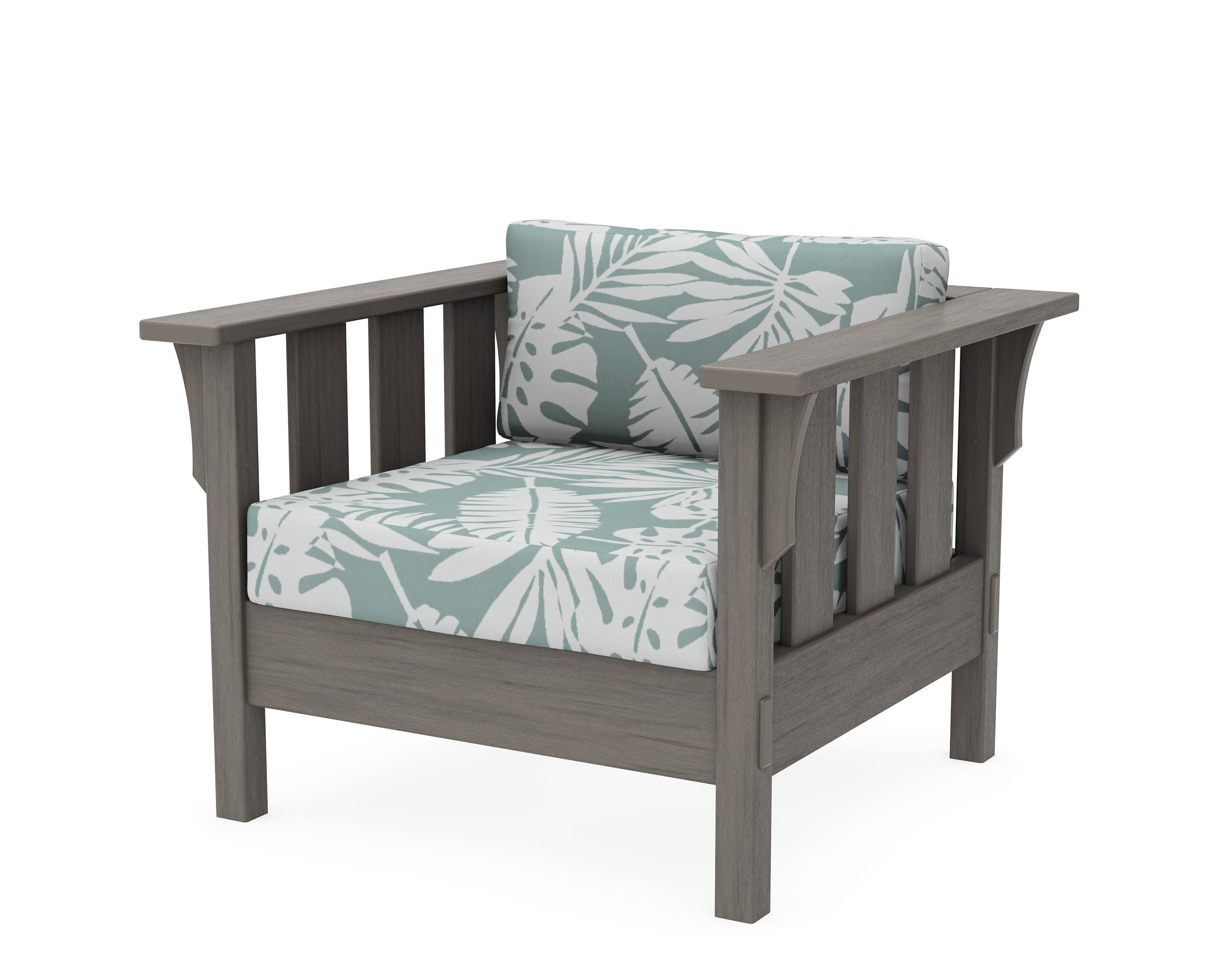 Acadia Deep Seating Chair in Driftwood / Leaf Glacier Spa