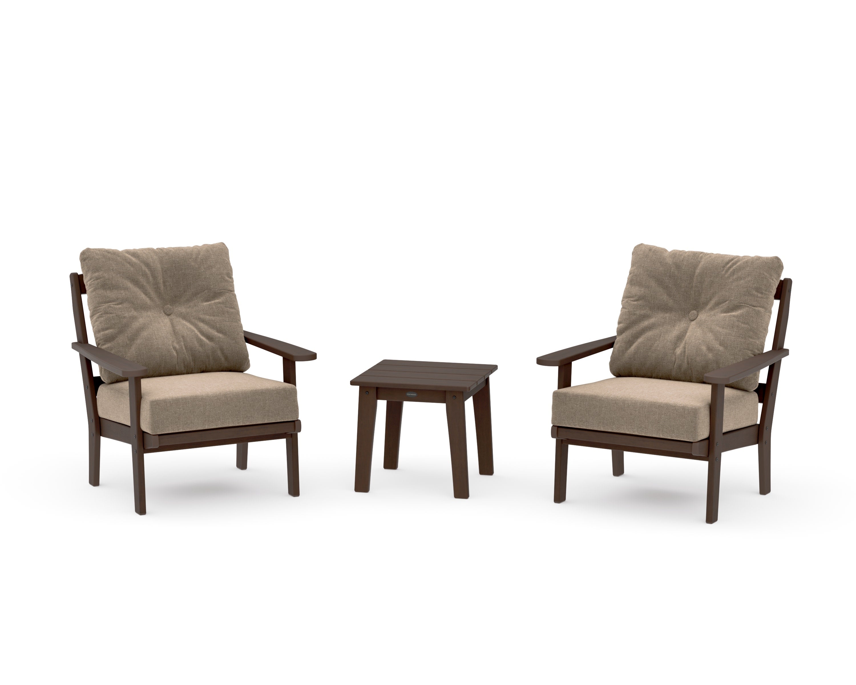 Mission 3-Piece Deep Seating Set in Kona / Spiced Burlap