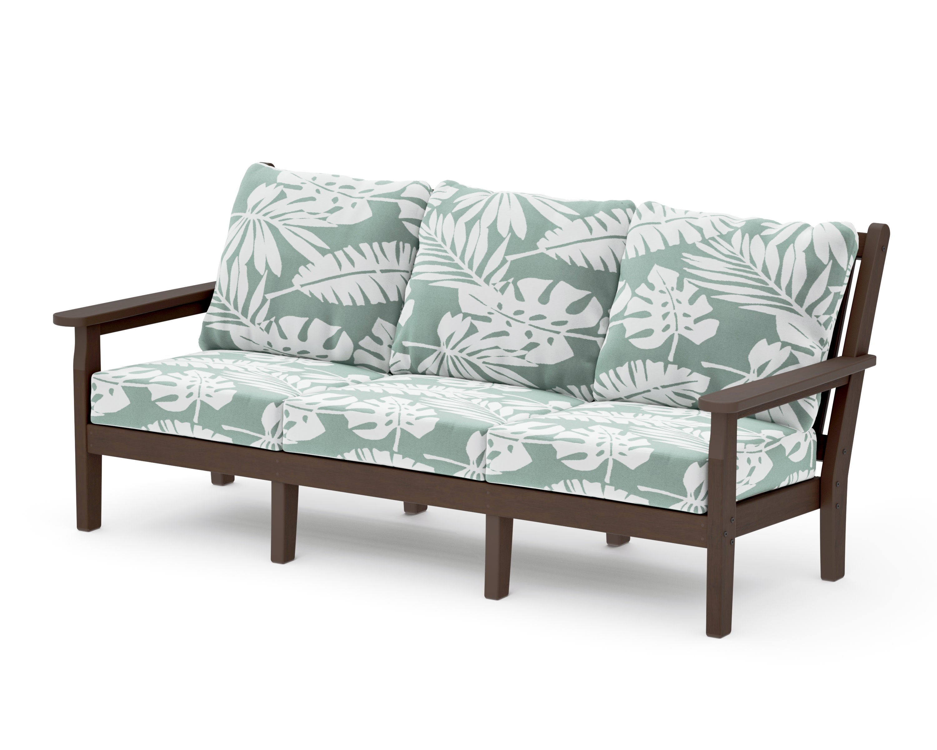 Chippendale Deep Seating Sofa in Kona / Leaf Glacier Spa