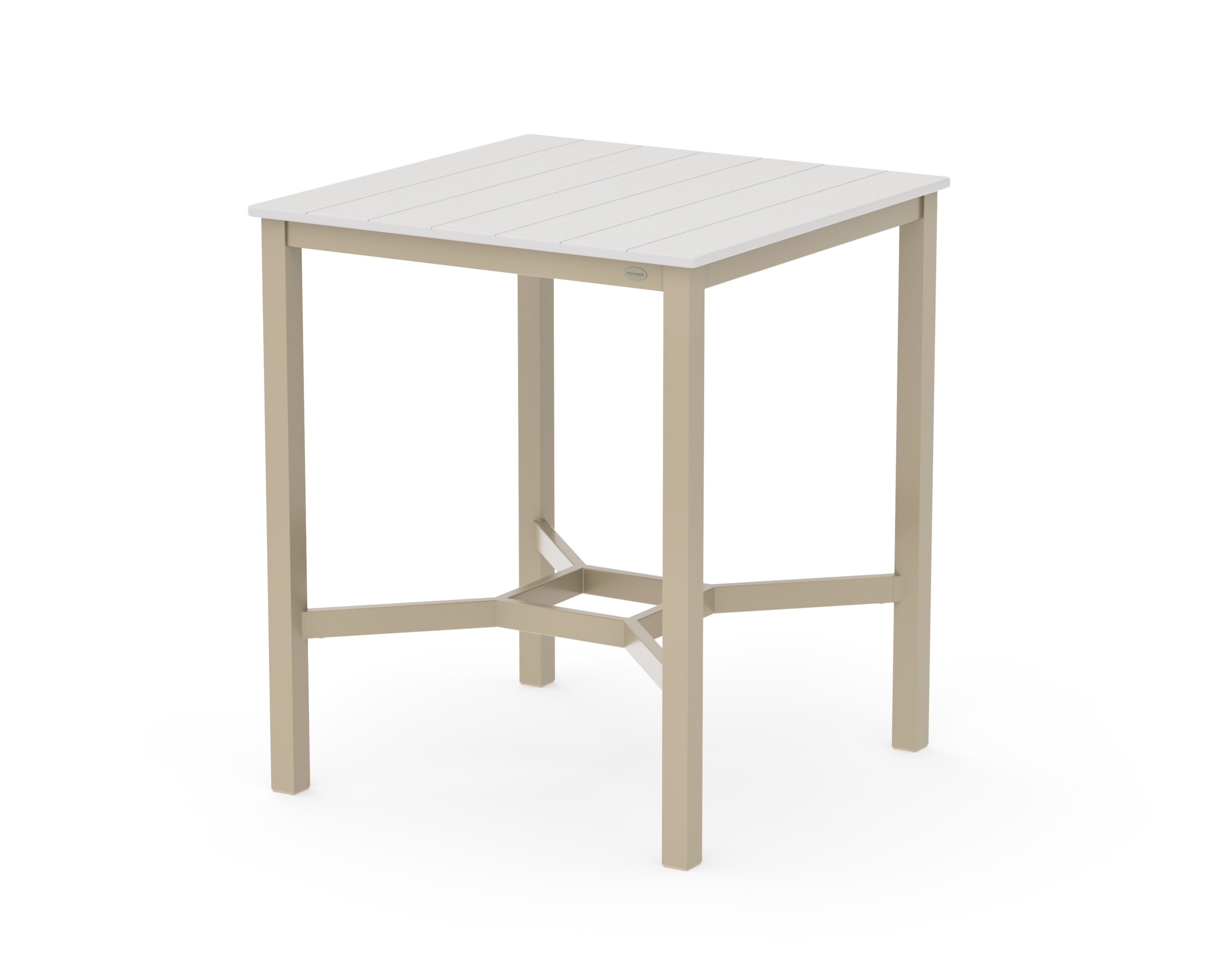 Main Street 36 x 36 Bar Table in Sand / Vintage White