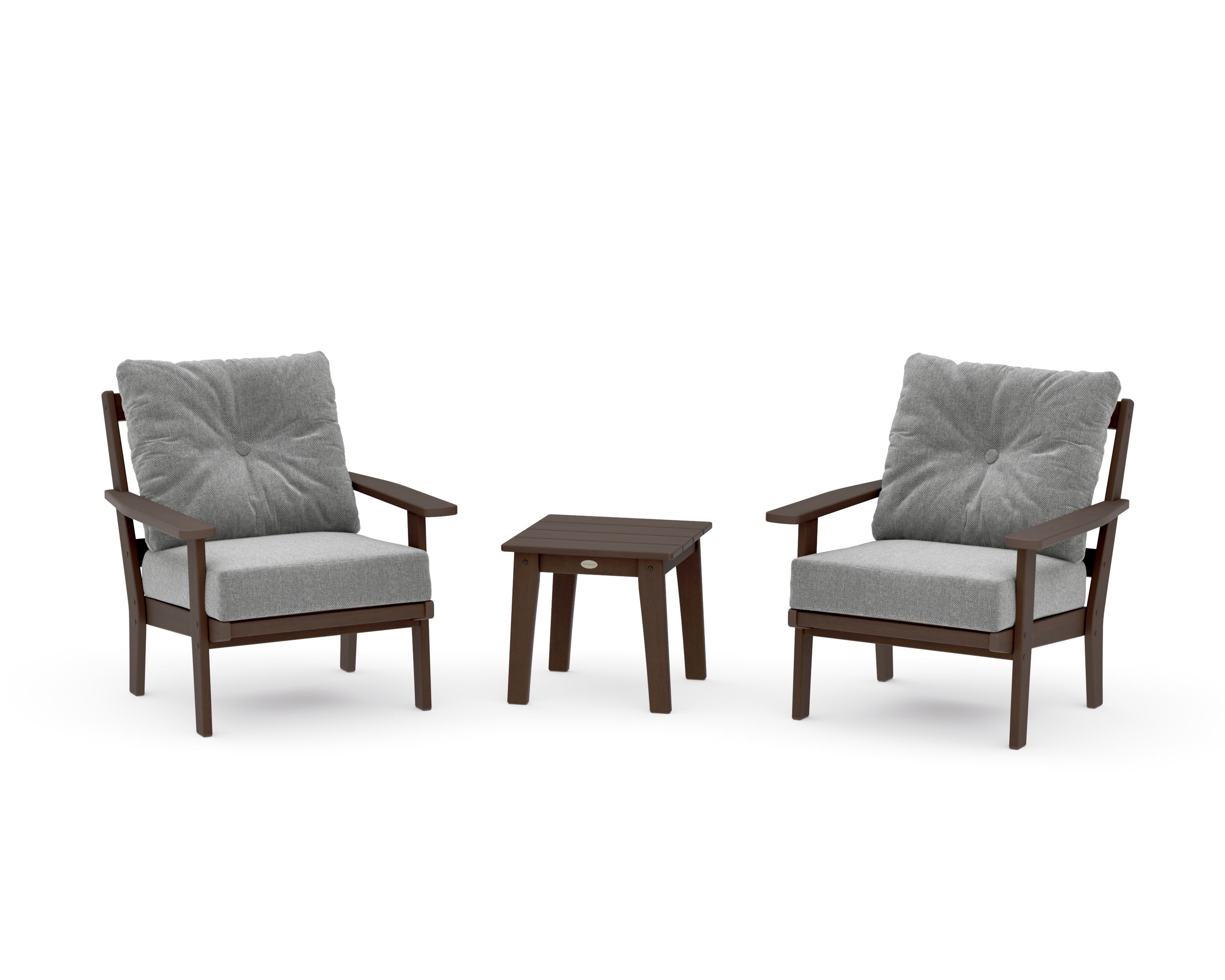 Prairie 3-Piece Deep Seating Set in Kona / Grey Mist