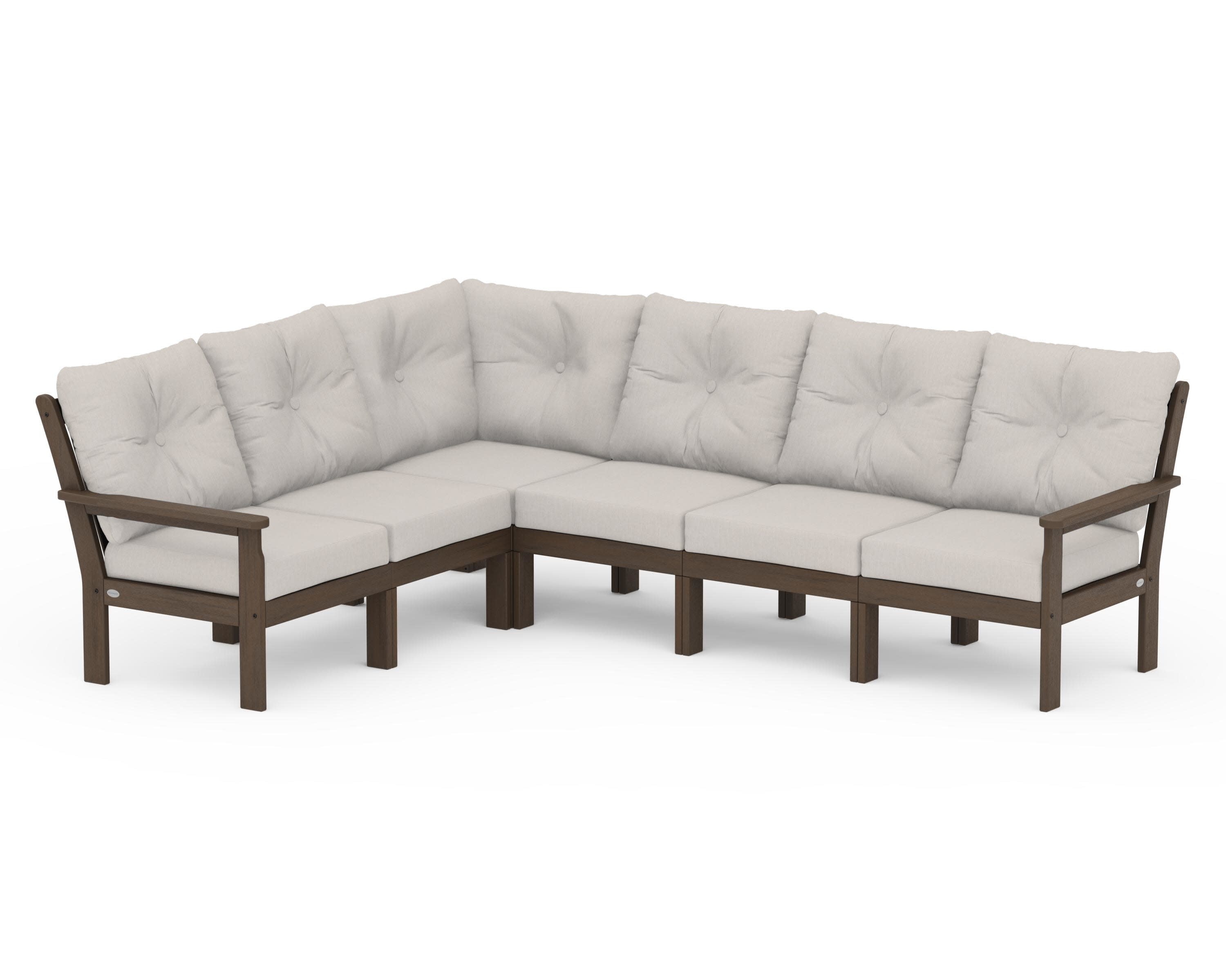 Vineyard 6-Piece Sectional in Kona / Cast Ash