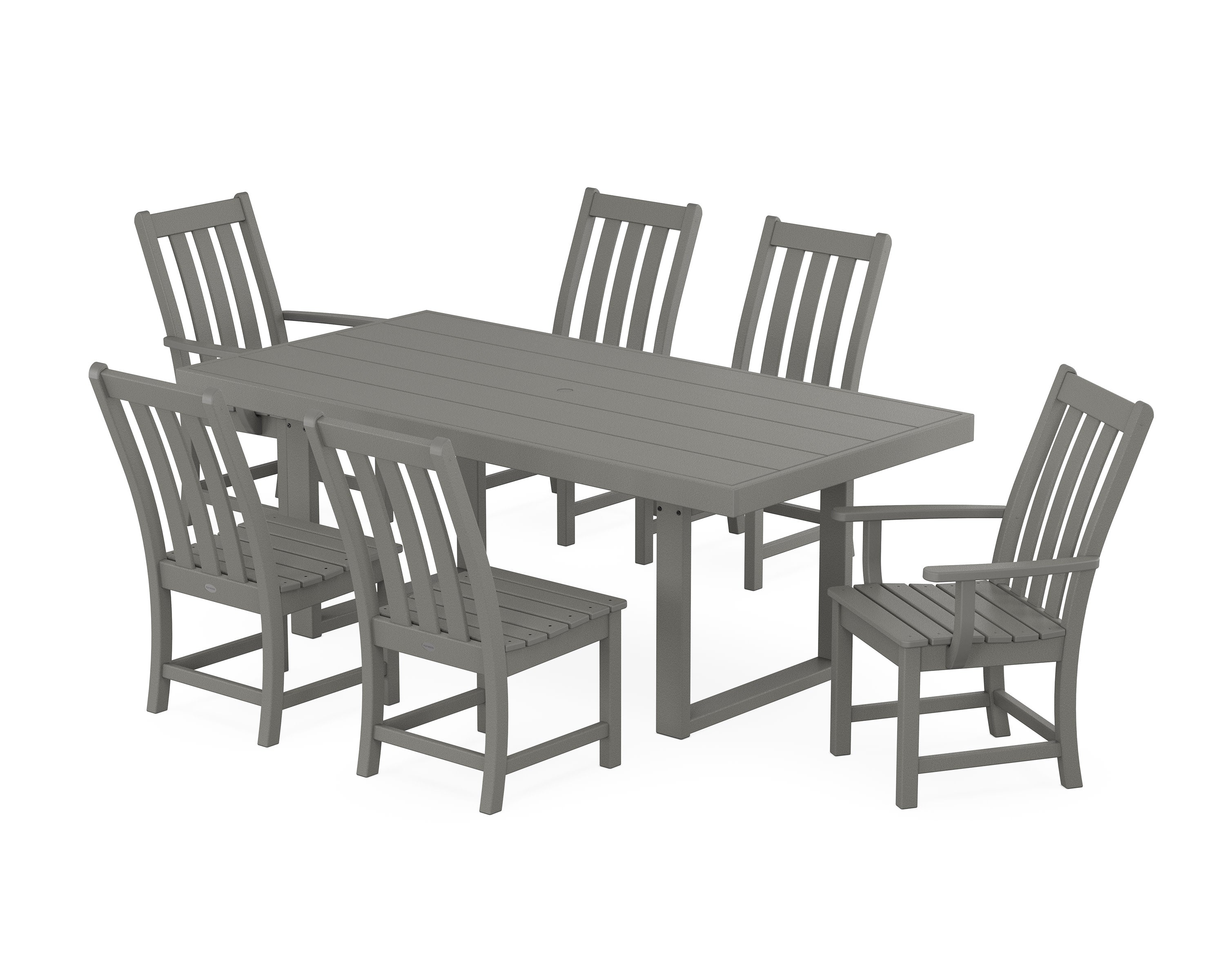 Vineyard 7-Piece Dining Set in Slate Grey