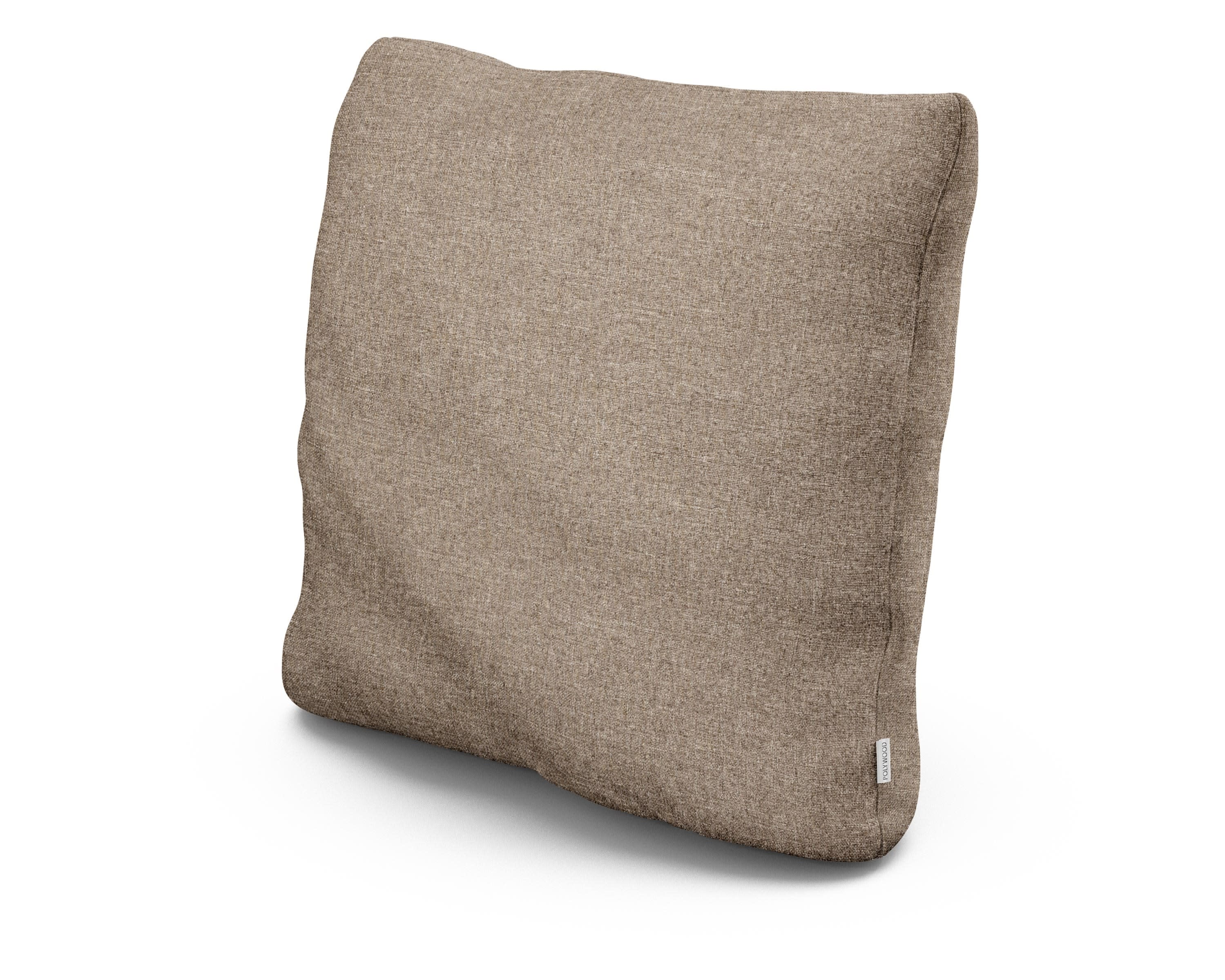 20" Outdoor Throw Pillow in Spiced Burlap