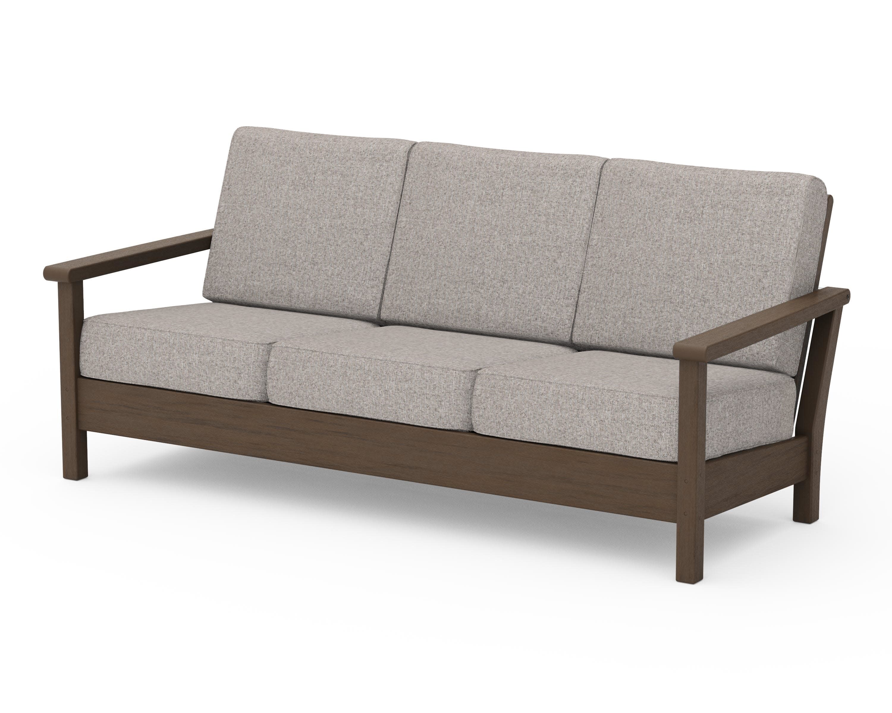 Harbour Deep Seating Sofa in Kona / Weathered Tweed