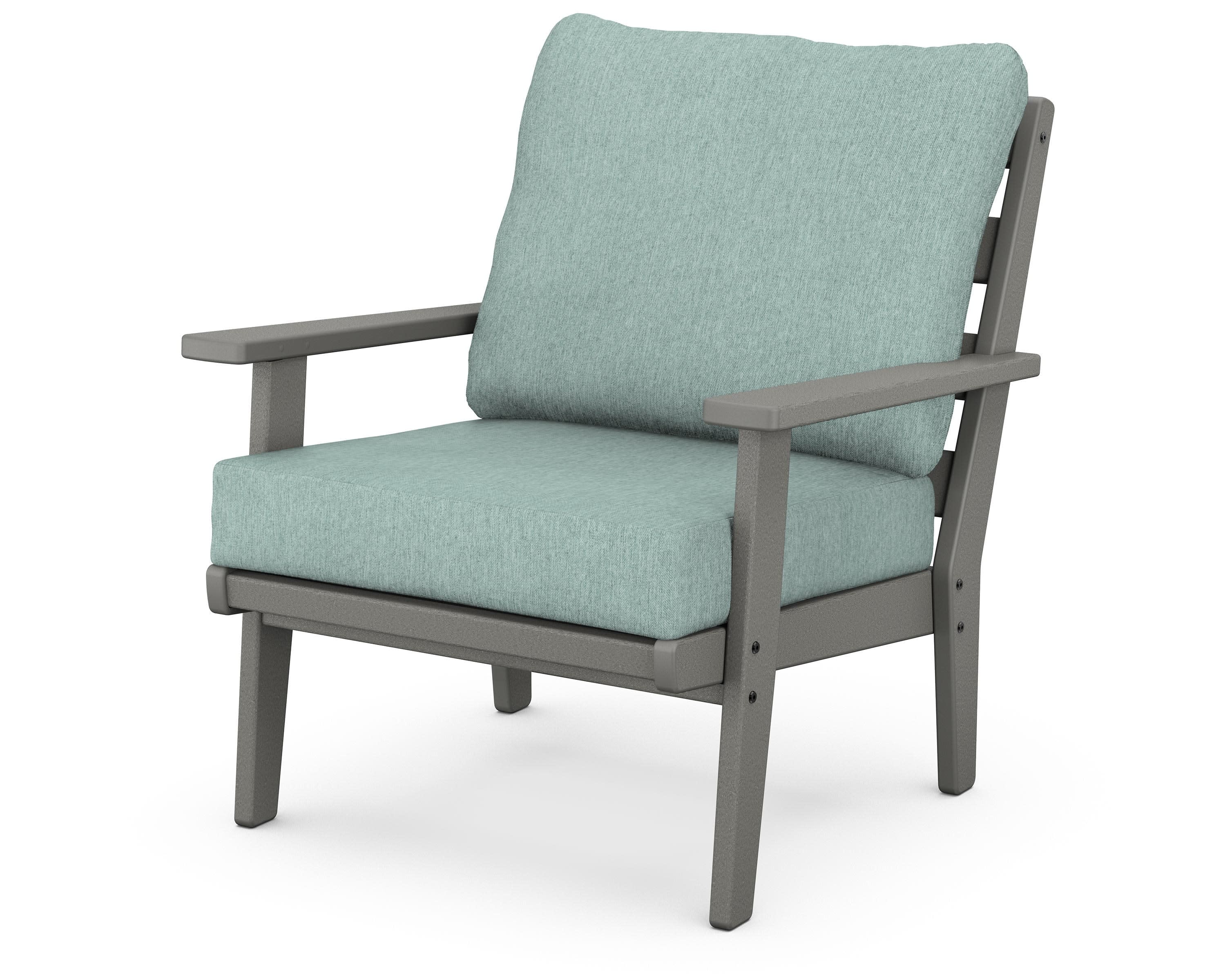 Grant Park Deep Seating Chair in Slate Grey / Glacier Spa
