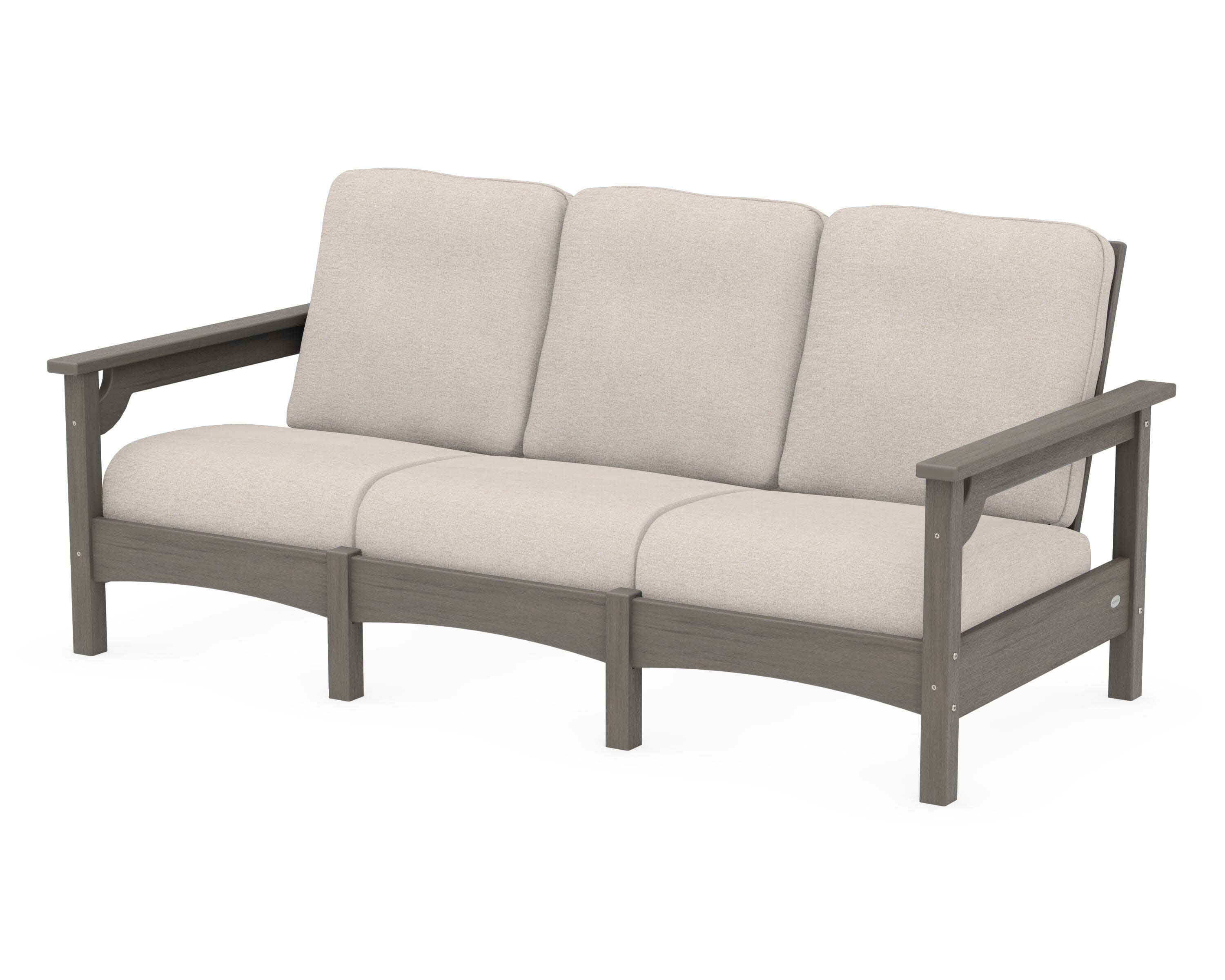Club Sofa in Driftwood / Nuance Cloud