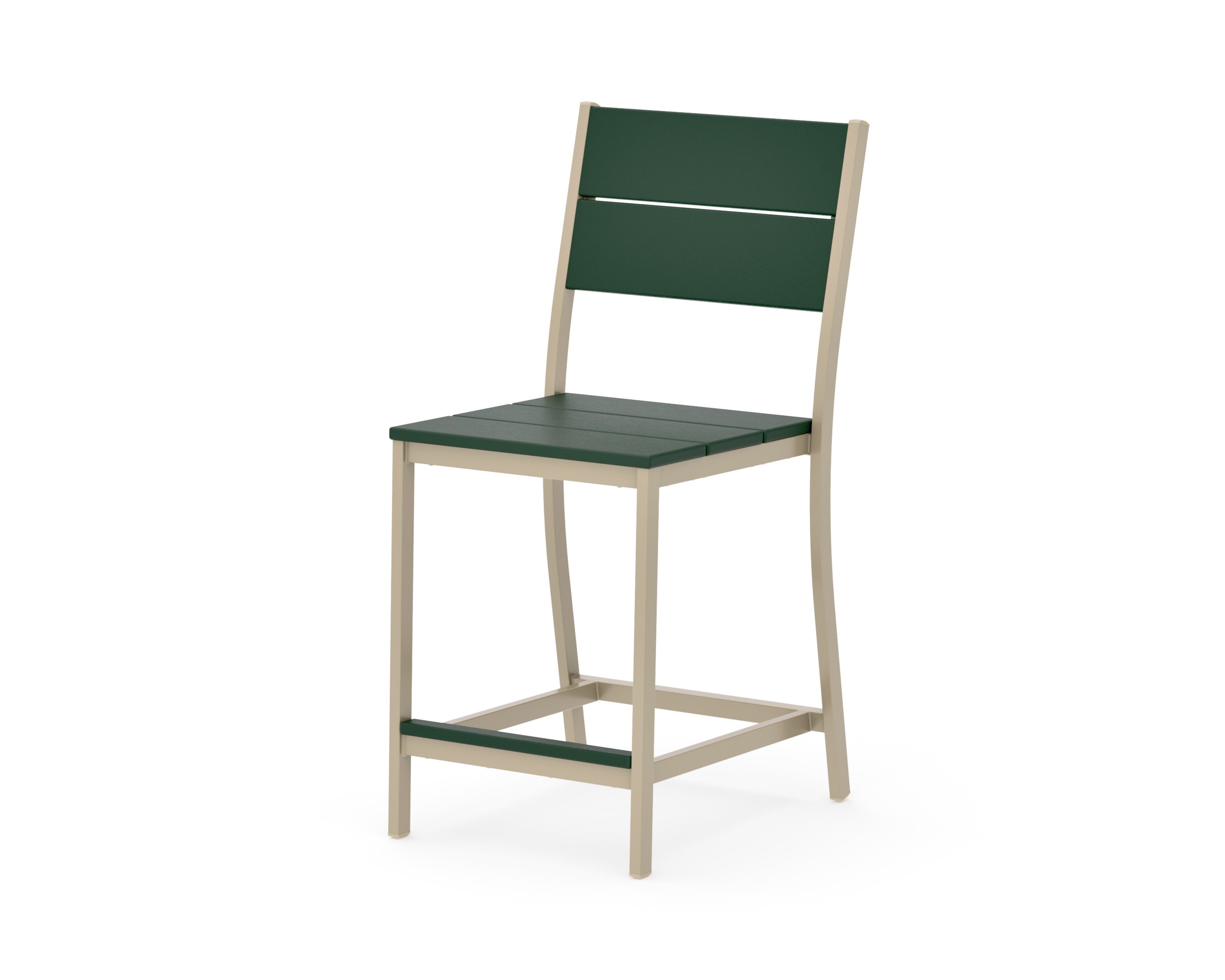 Main Street Counter Side Chair in Sand / Green