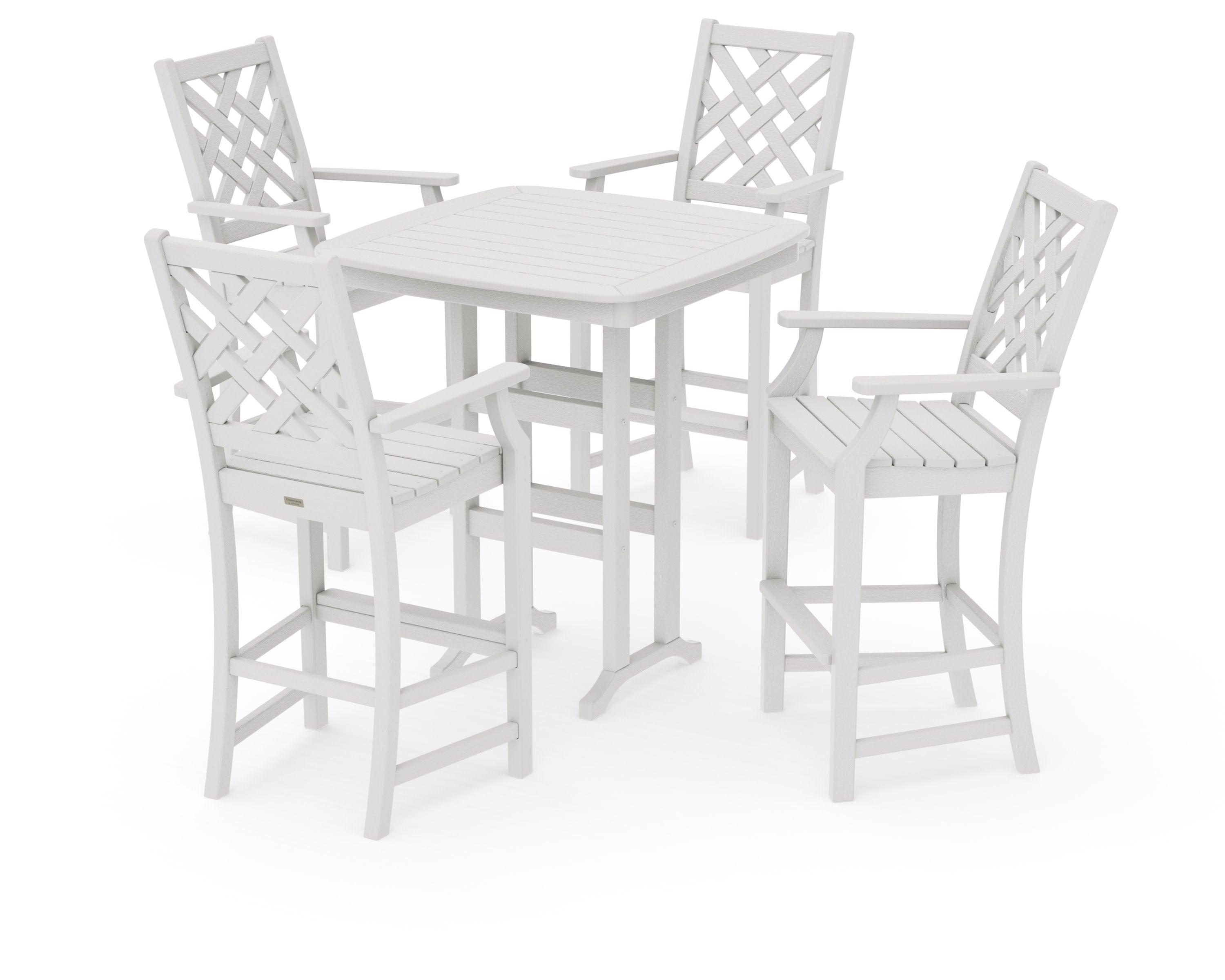 Wovendale 5-Piece Bar Set in Vintage White