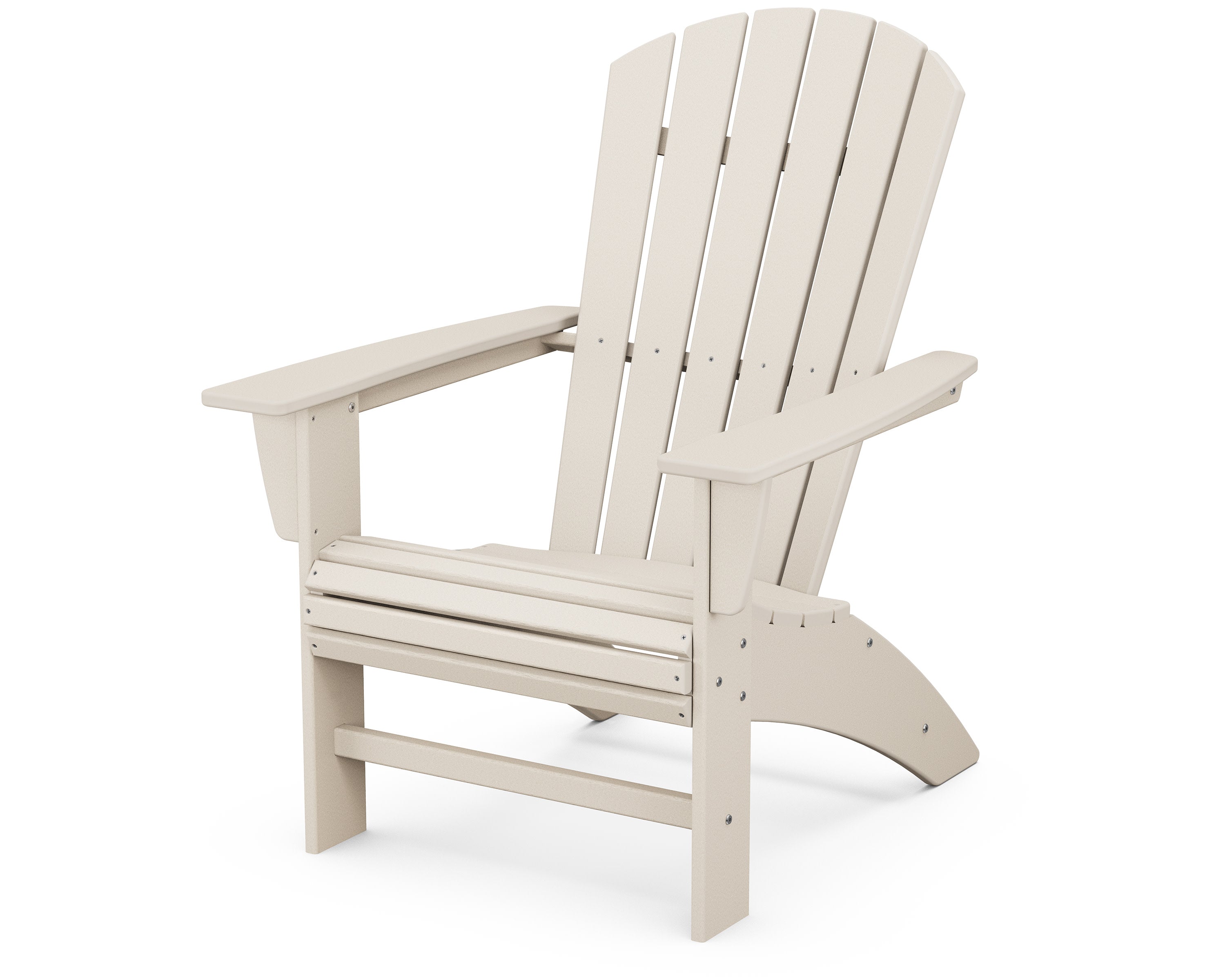 Nautical Curveback Adirondack Chair in Sand