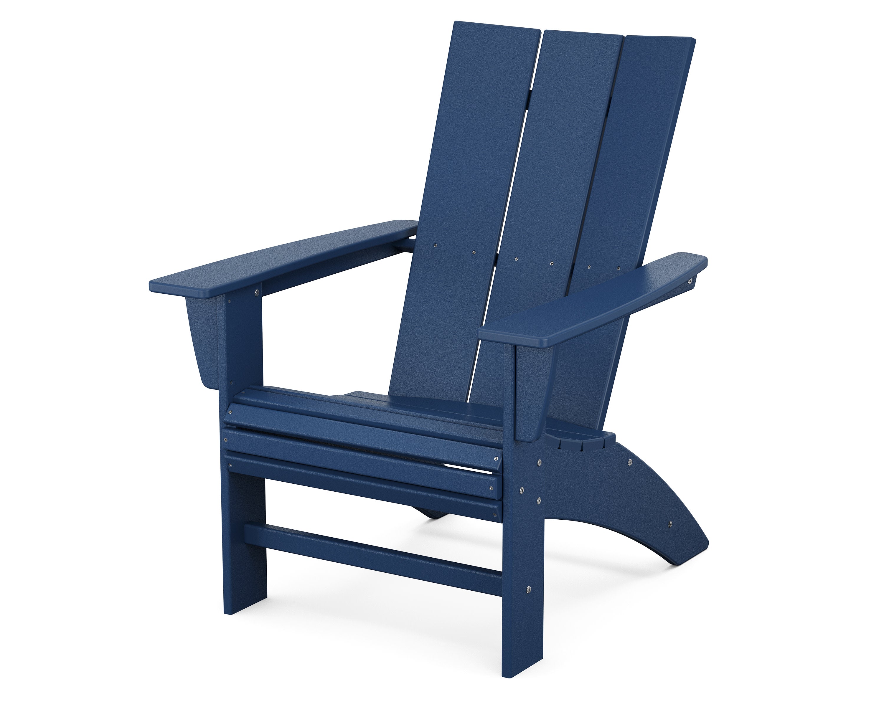 Modern Curveback Adirondack Chair in Navy