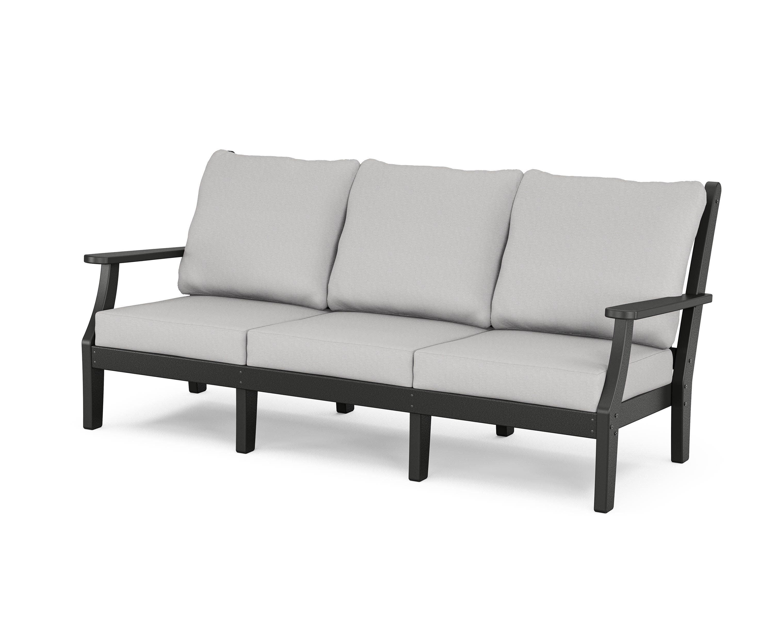 Wovendale Deep Seating Sofa in Black / Diamond in the Rough