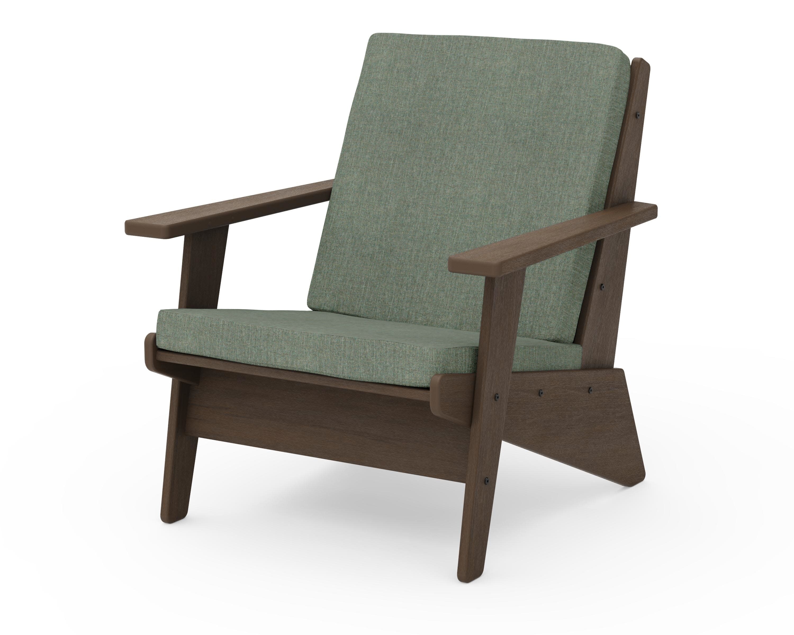 Riviera Modern Lounge Chair in Kona / Cast Sage