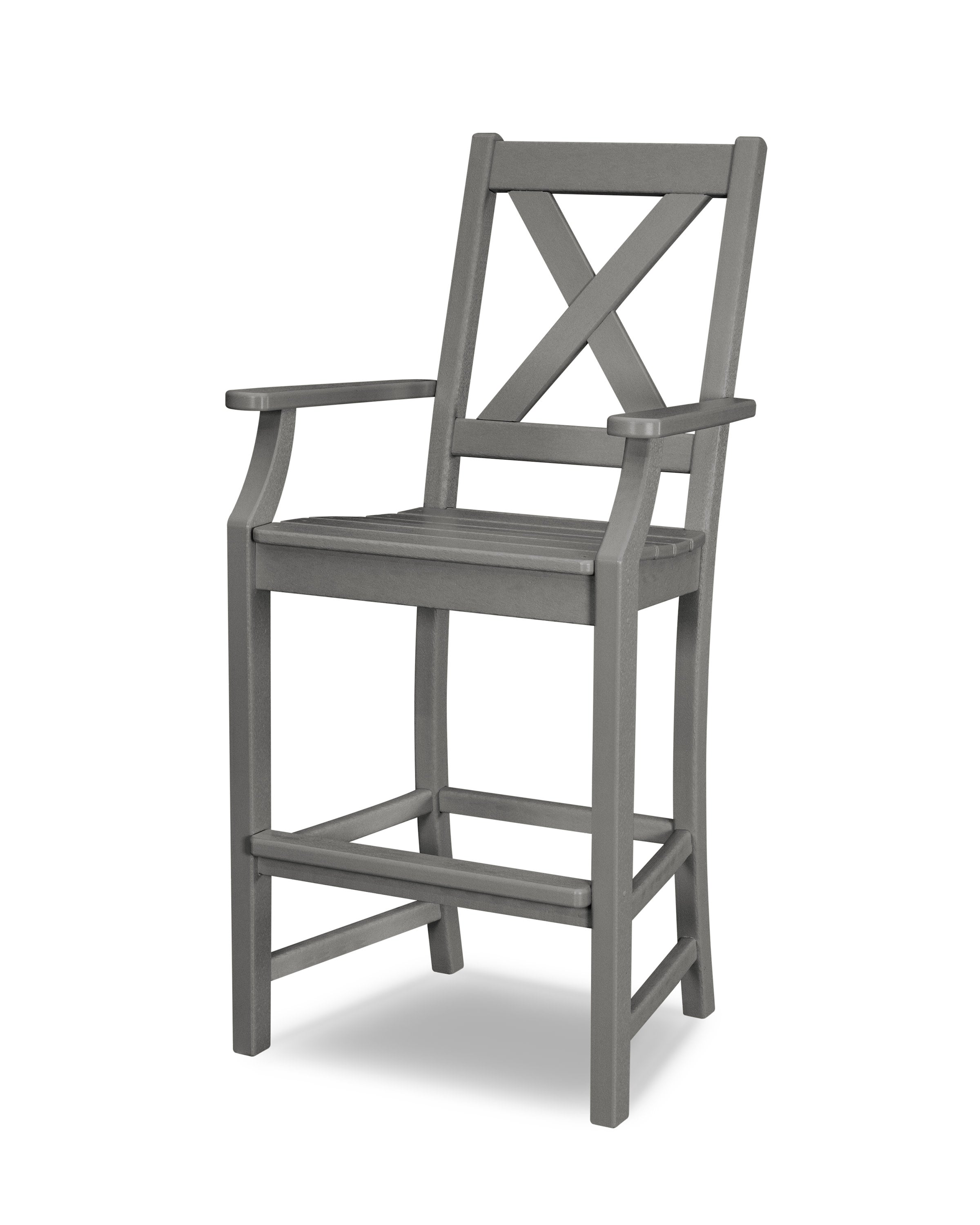 Braxton Bar Arm Chair in Slate Grey