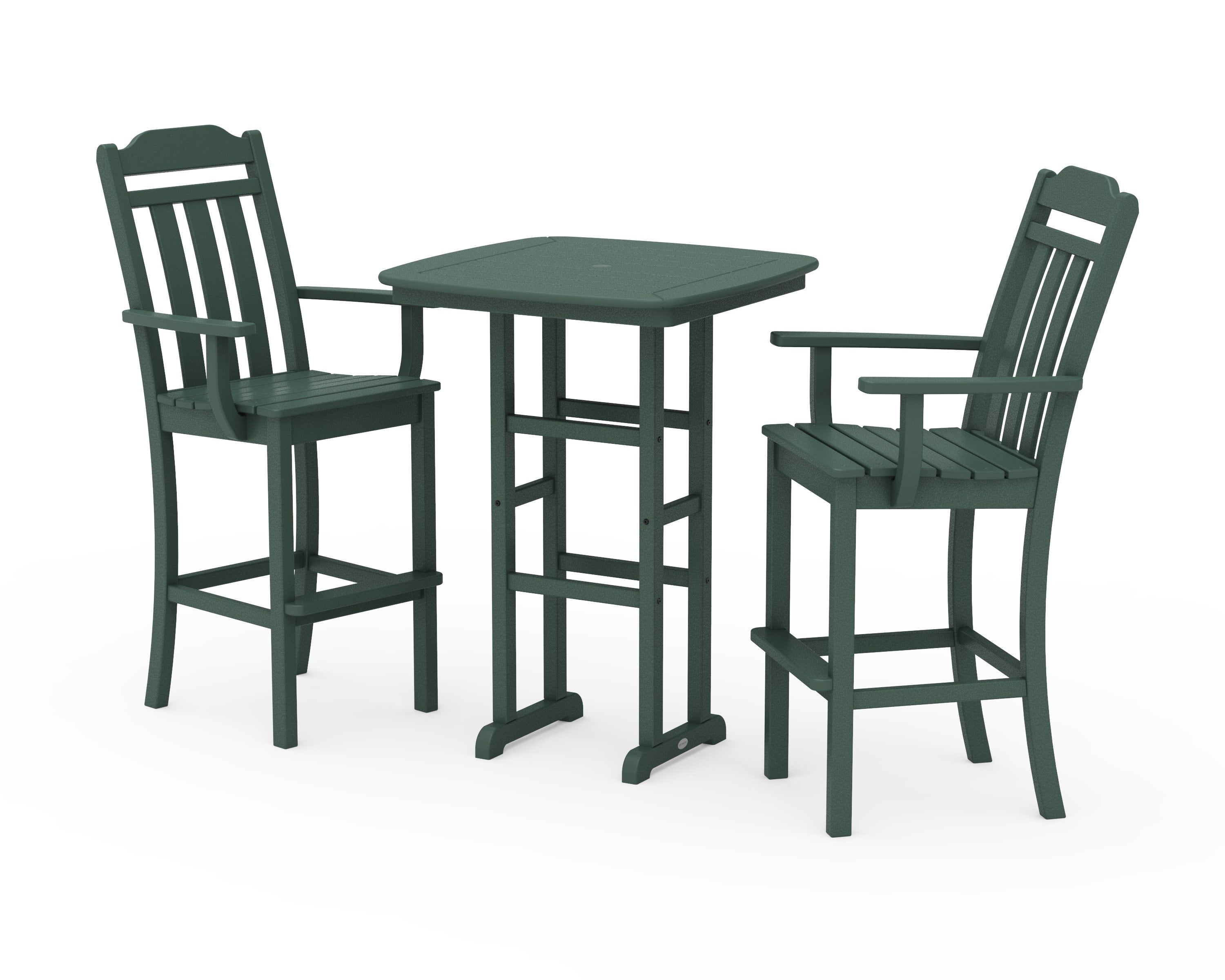 Cottage 3-Piece Bar Set in Green