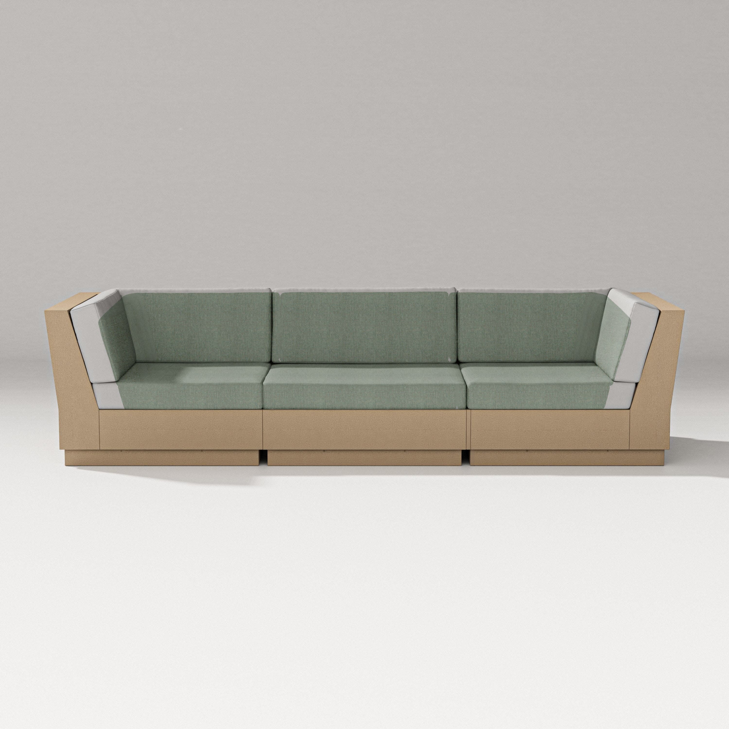 Elevate Sofa Sectional in Vintage Sahara / Cast Sage