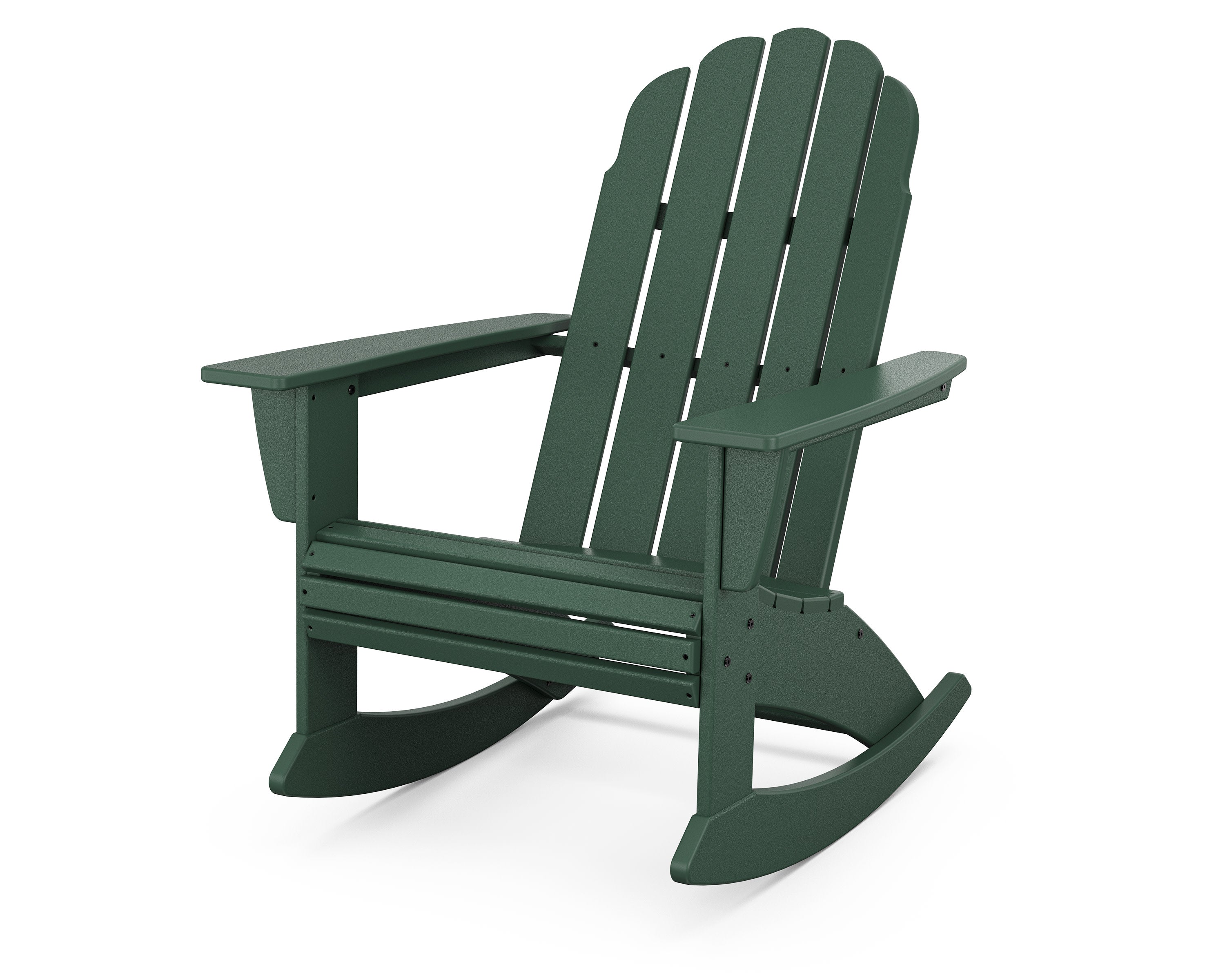 Vineyard Curveback Adirondack Rocking Chair in Green