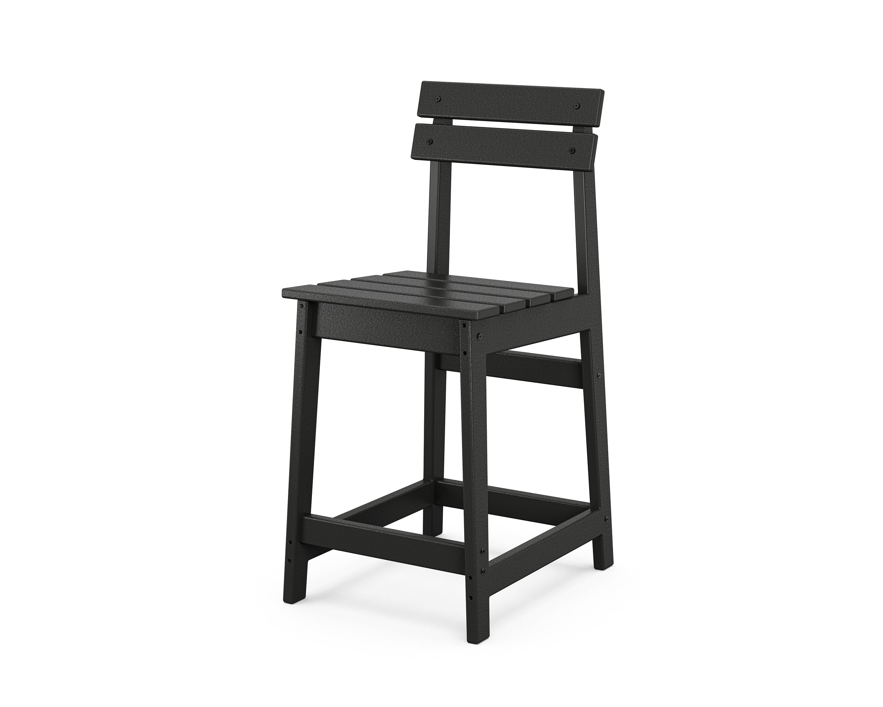 Modern Studio Plaza Counter Chair in Black