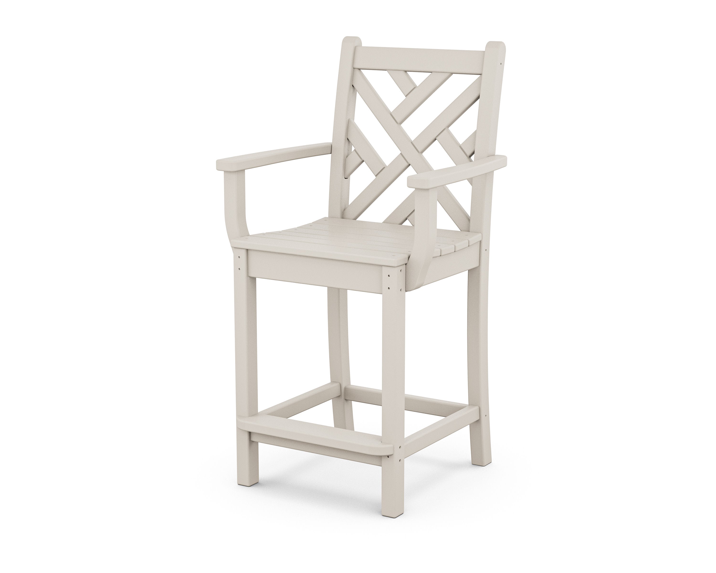 Chippendale Counter Arm Chair in Sand