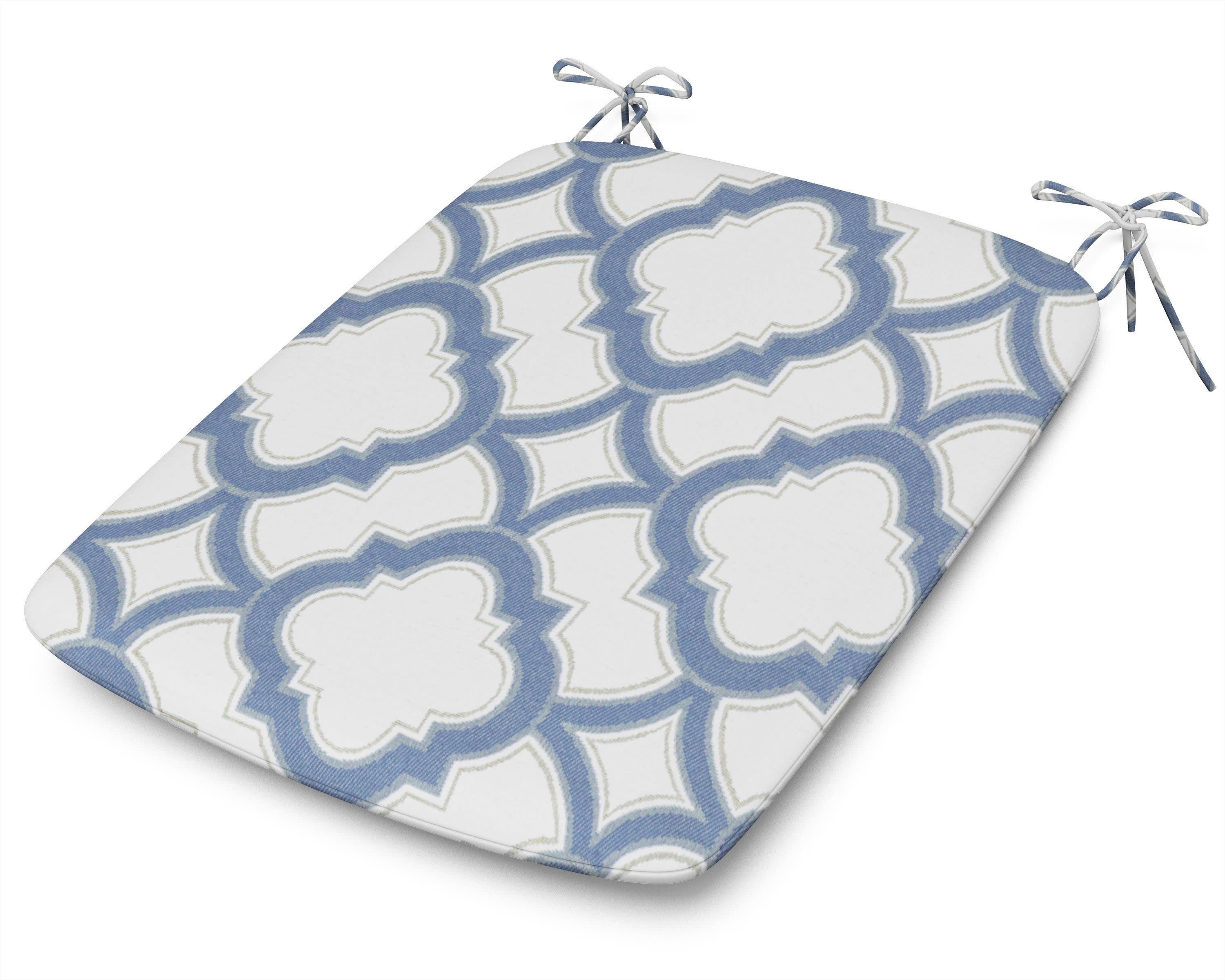 1120 Urban Seat Pad in Trellis Sky Blue