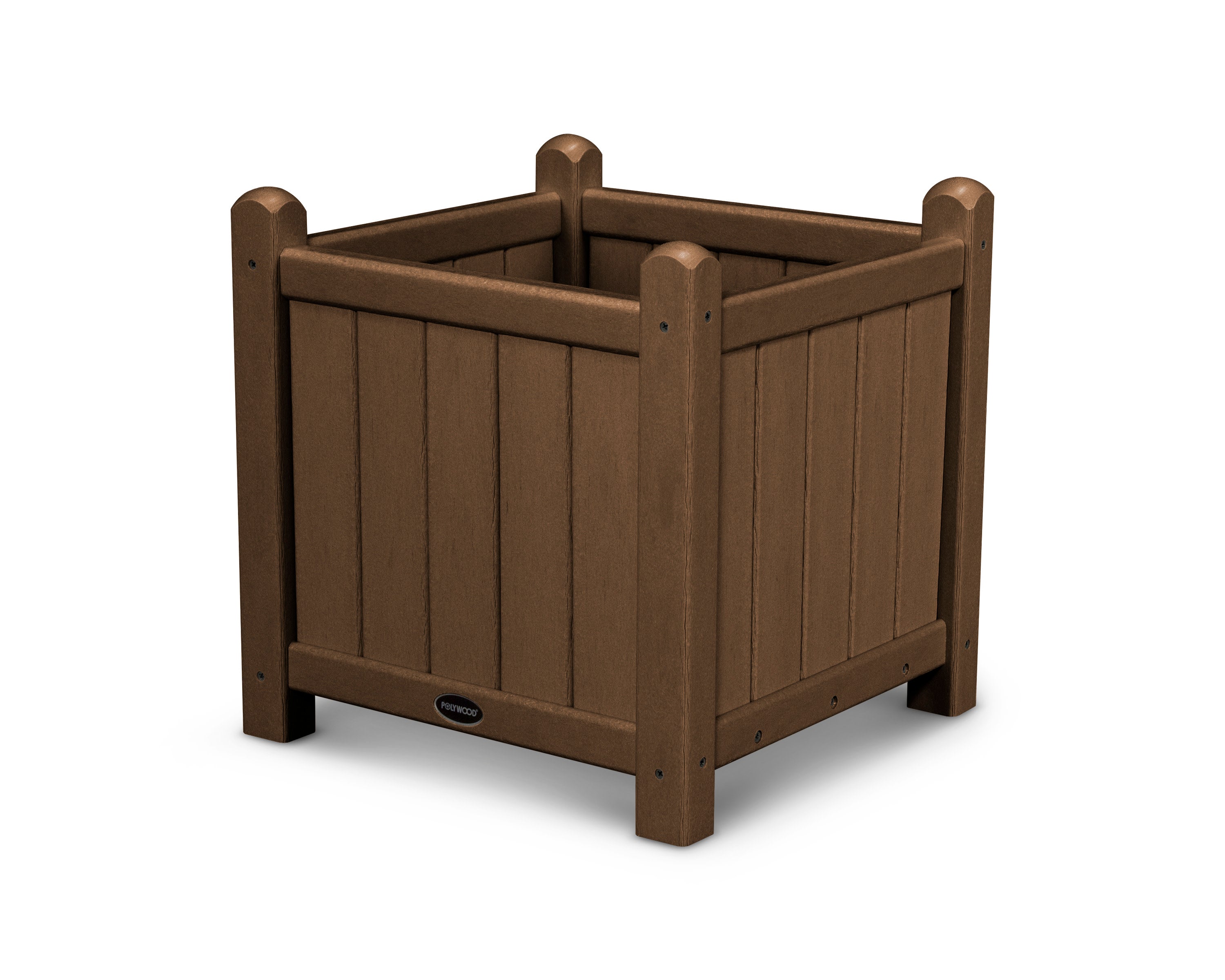 Traditional Garden 16" Planter in Teak