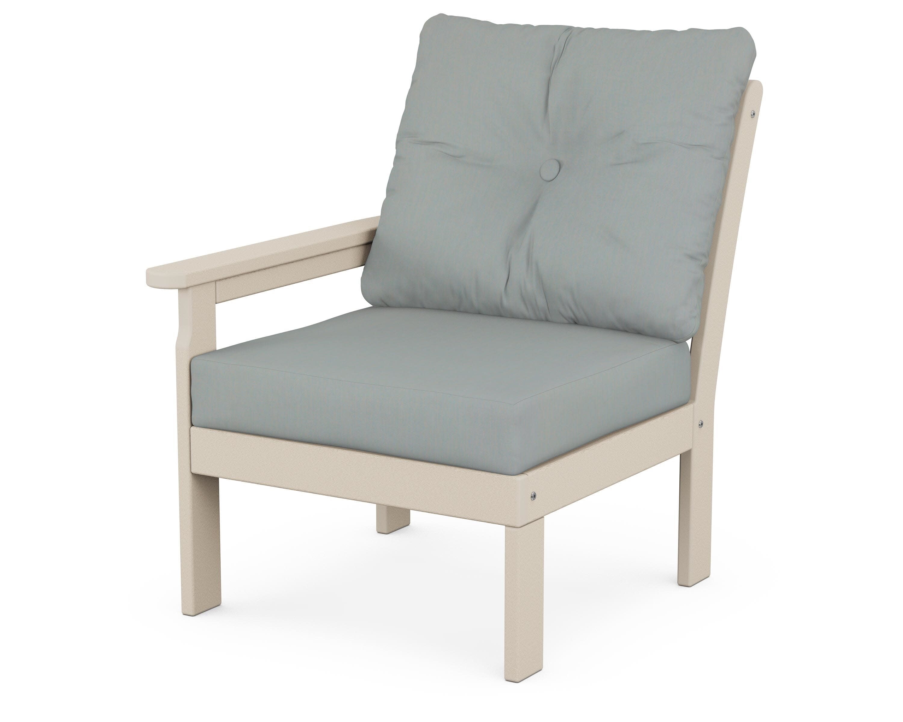 Vineyard Modular Left Arm Chair in Sand / Spa