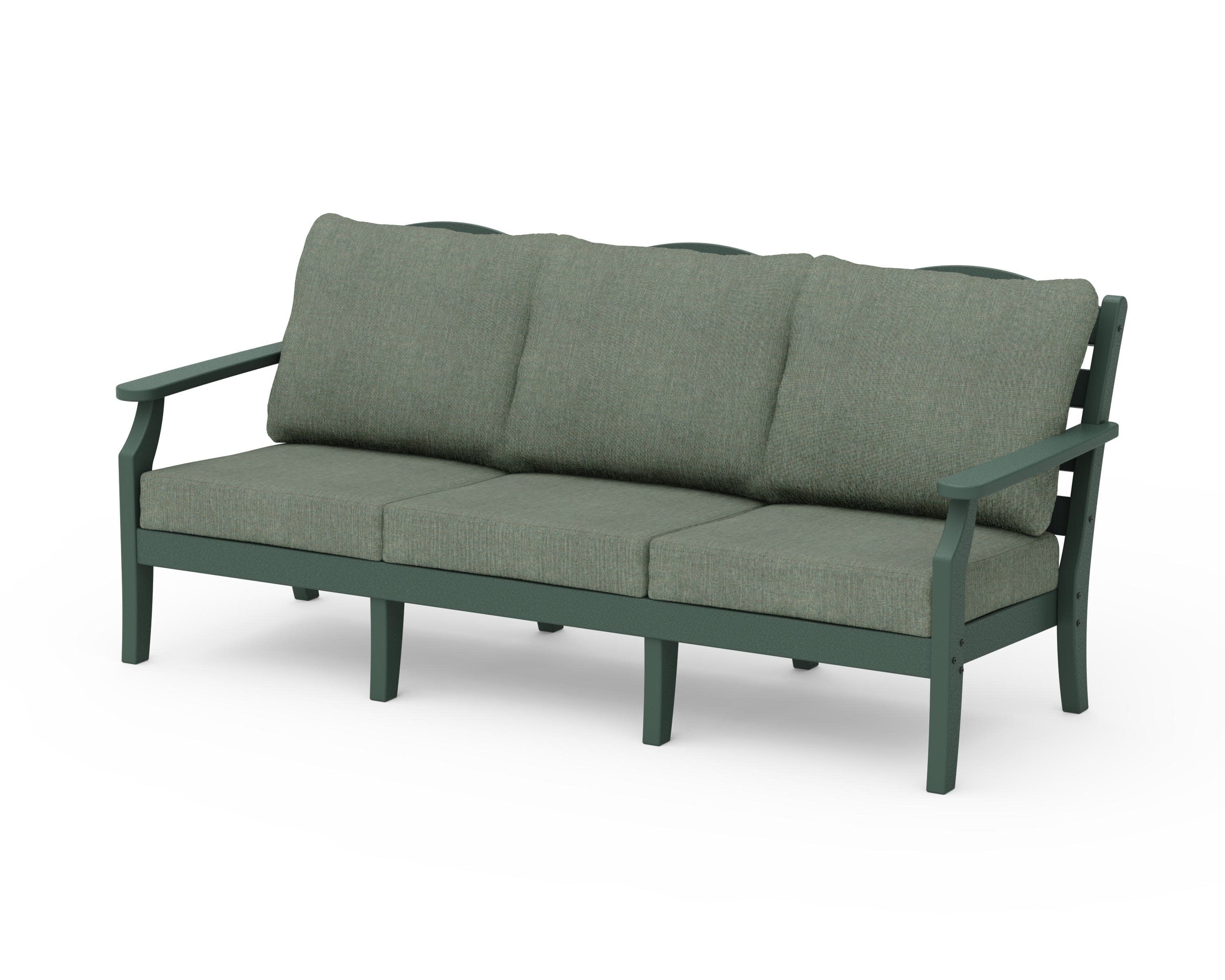 Savannah Deep Seating Sofa in Green / Cast Sage