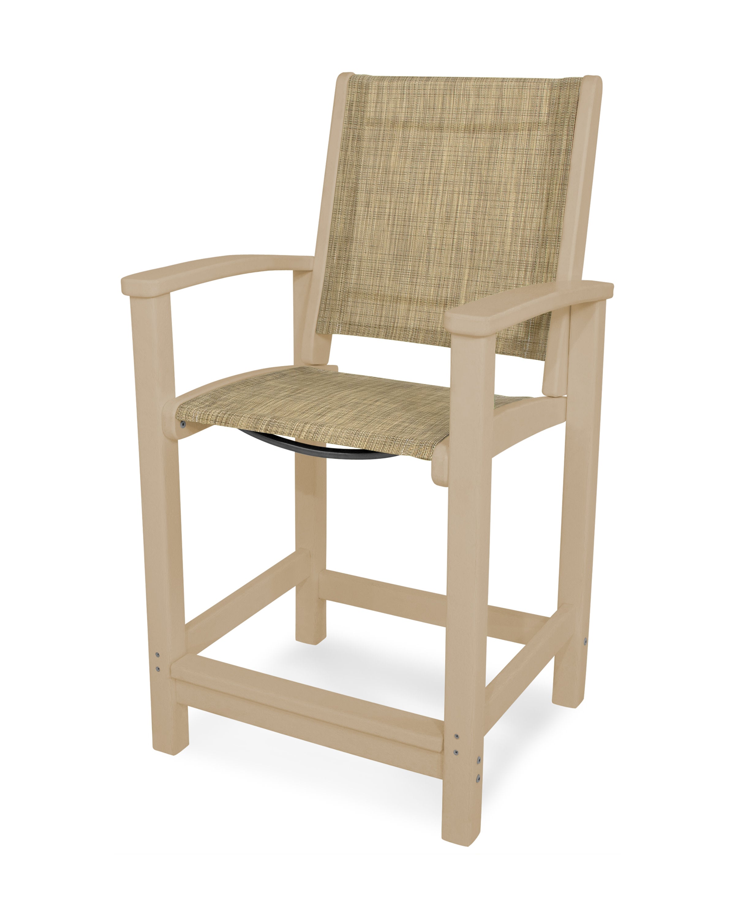 Coastal Counter Chair in Sand / Burlap Sling