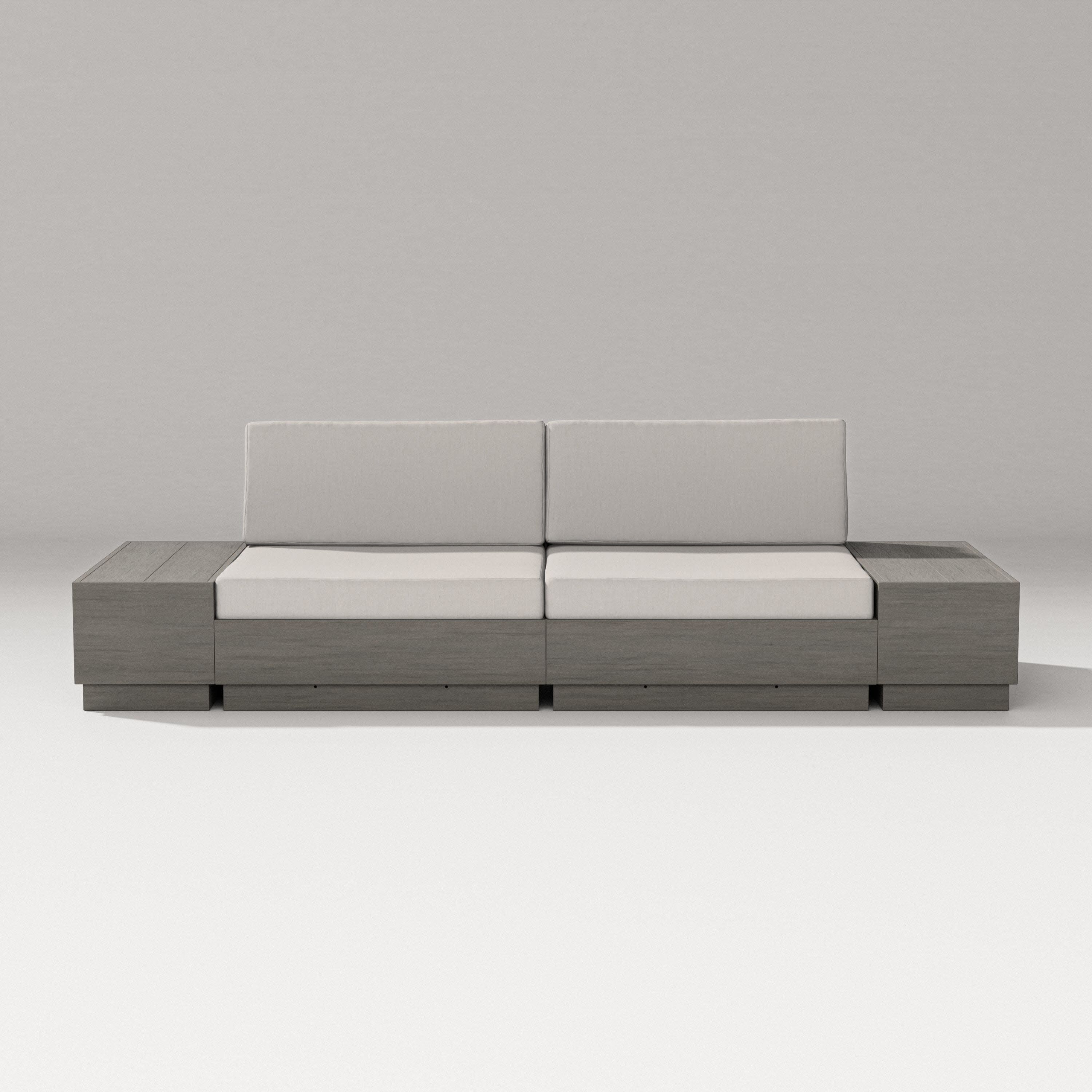 Elevate 4-Piece Loveseat Sectional in Driftwood / Cast Ash
