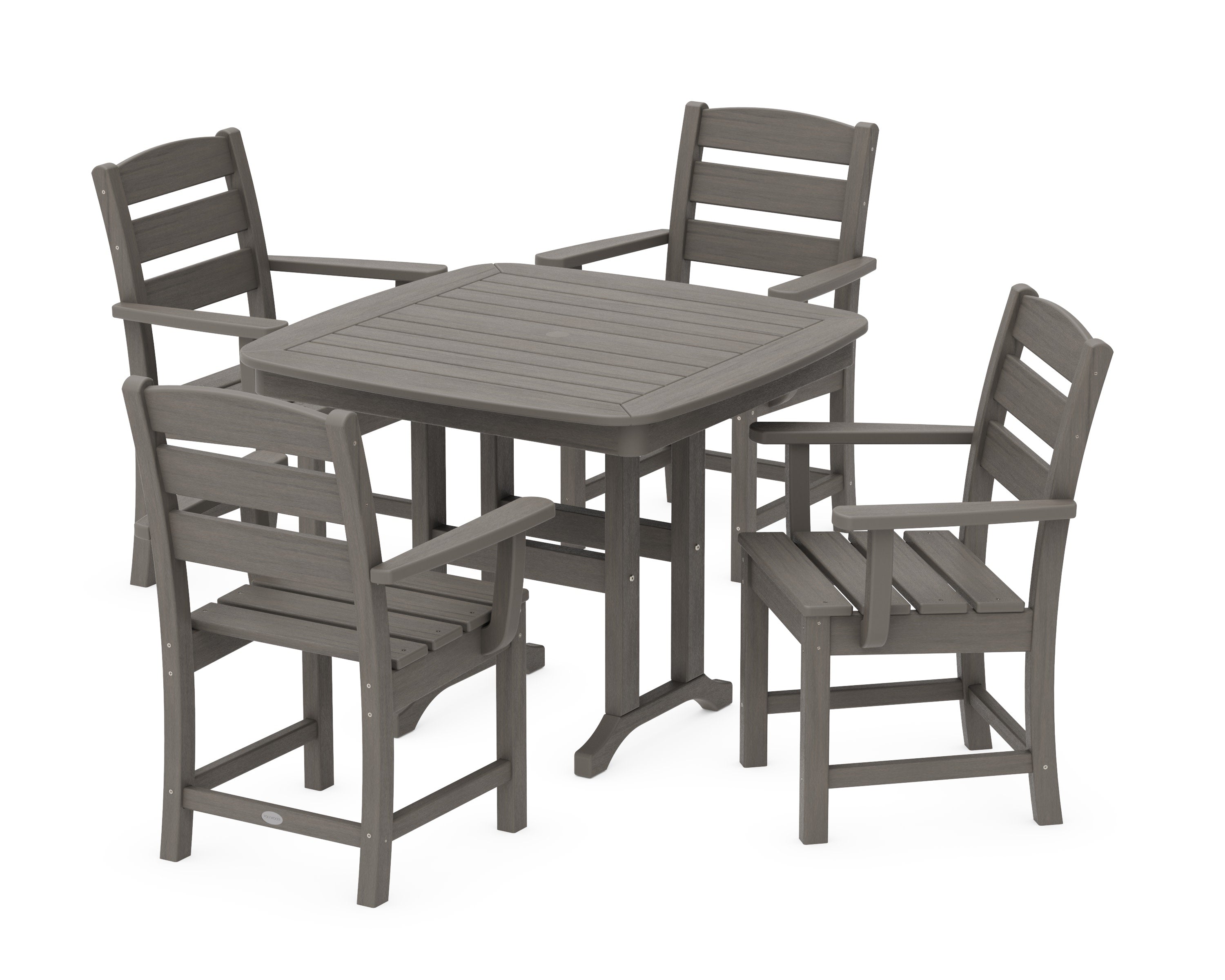 Lakeside 5-Piece Dining Set in Driftwood