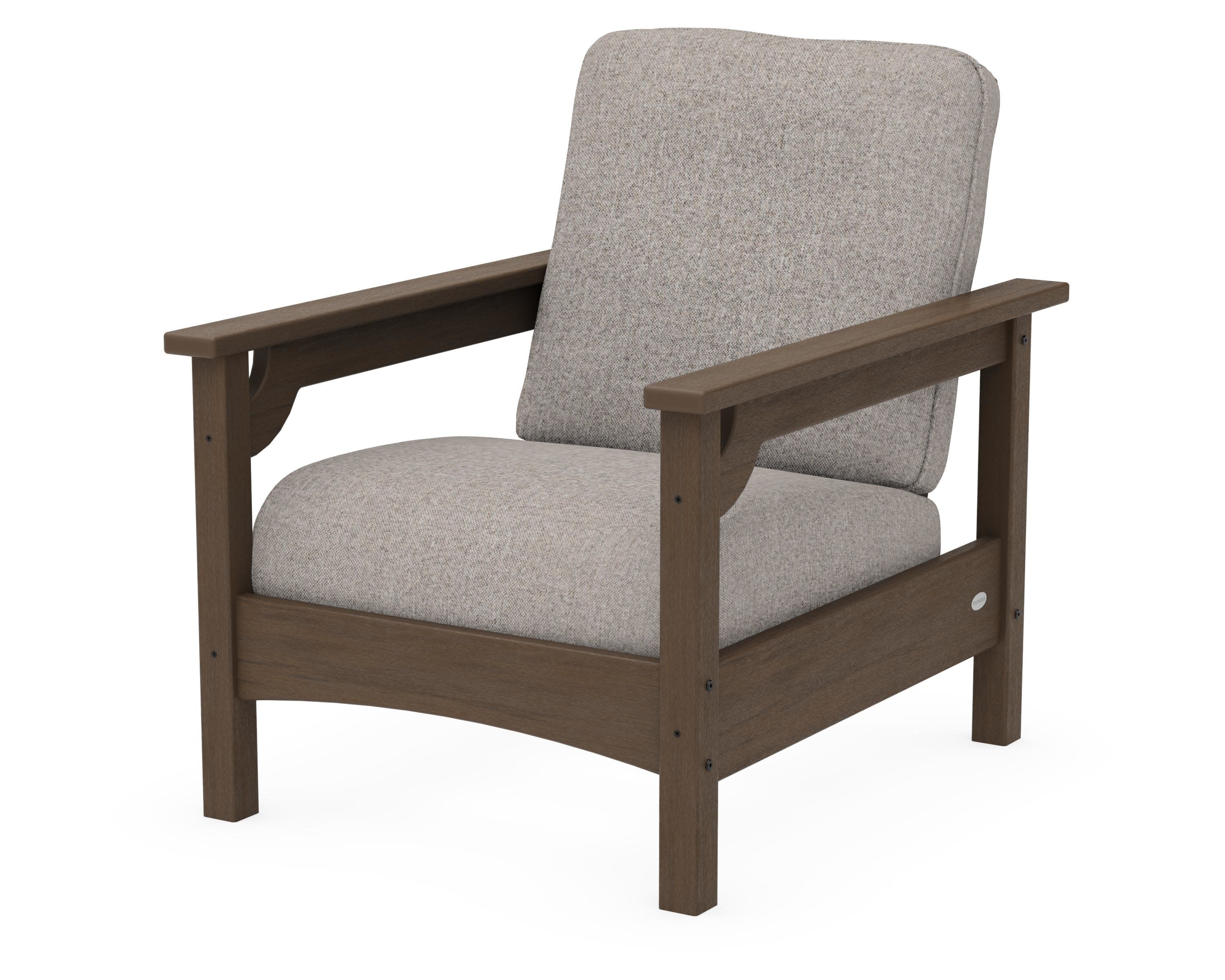 Club Chair in Kona / Weathered Tweed