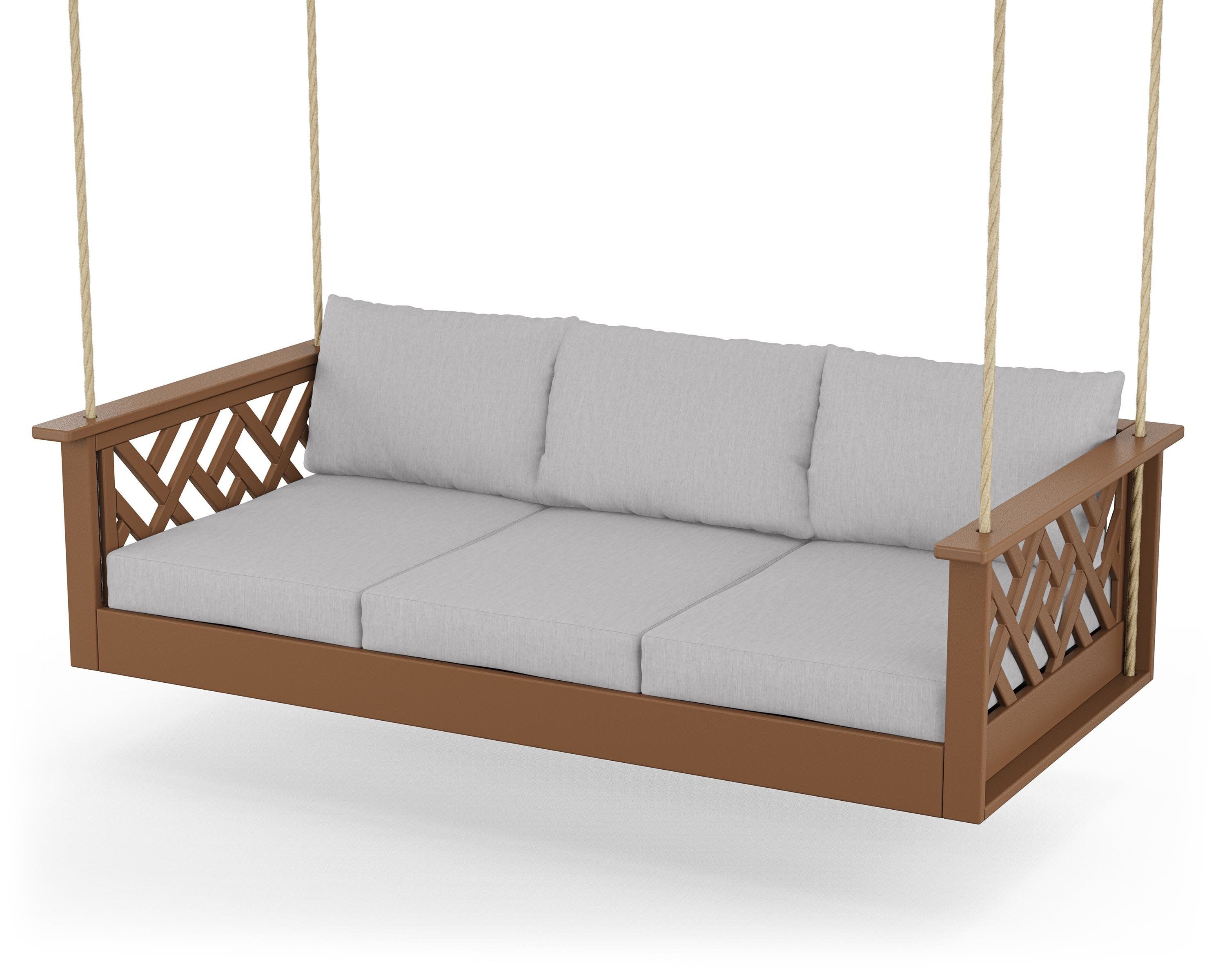 Chippendale Daybed Swing in Teak / Granite