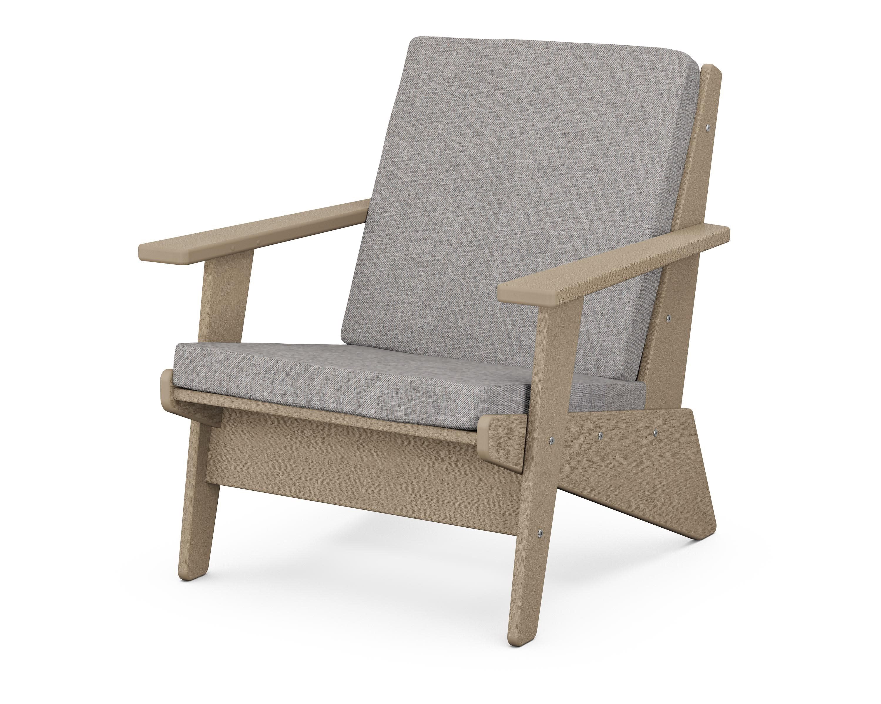 Riviera Modern Lounge Chair in Vintage Sahara / Grey Mist