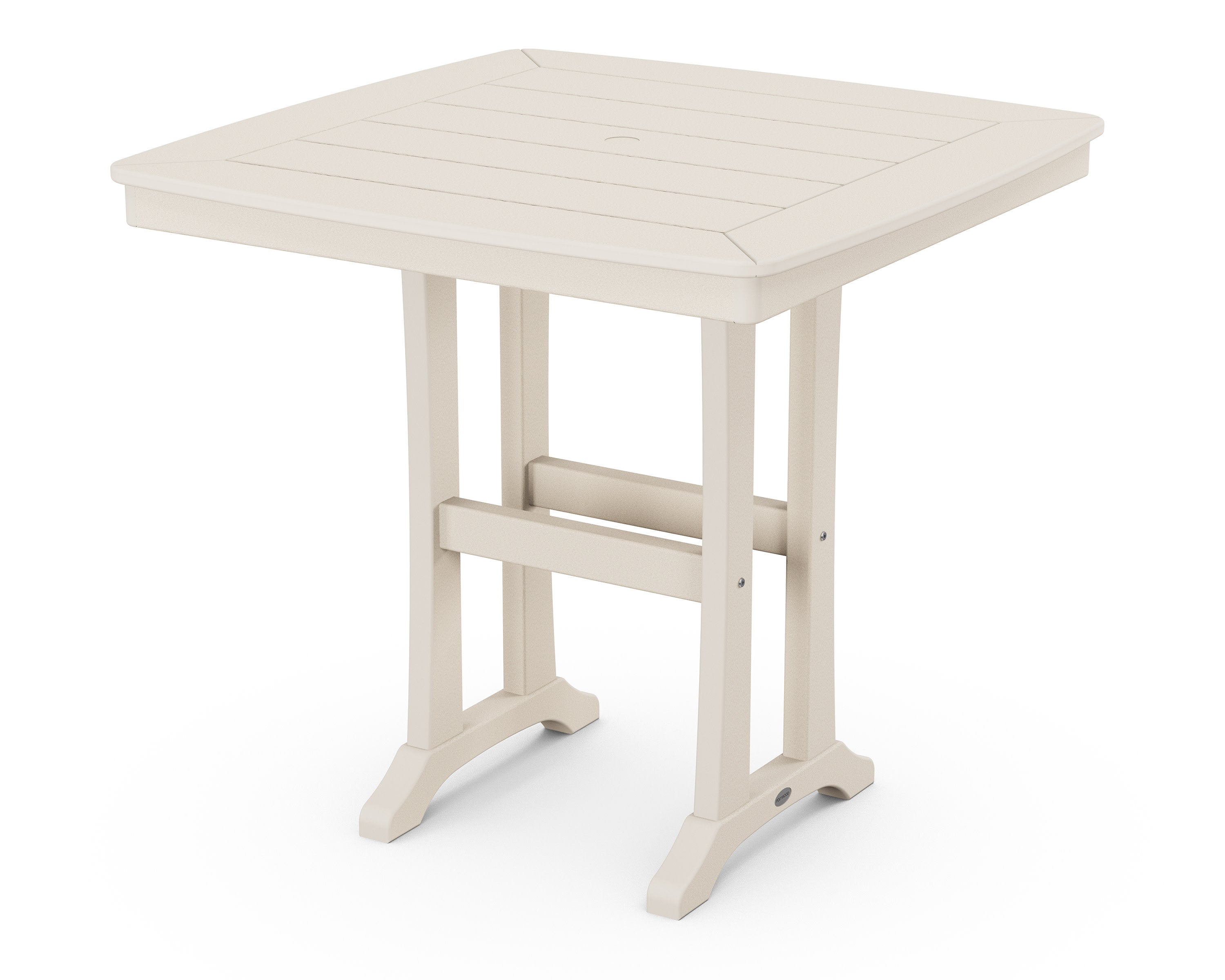 Nautical Trestle 37" Counter Table in Sand