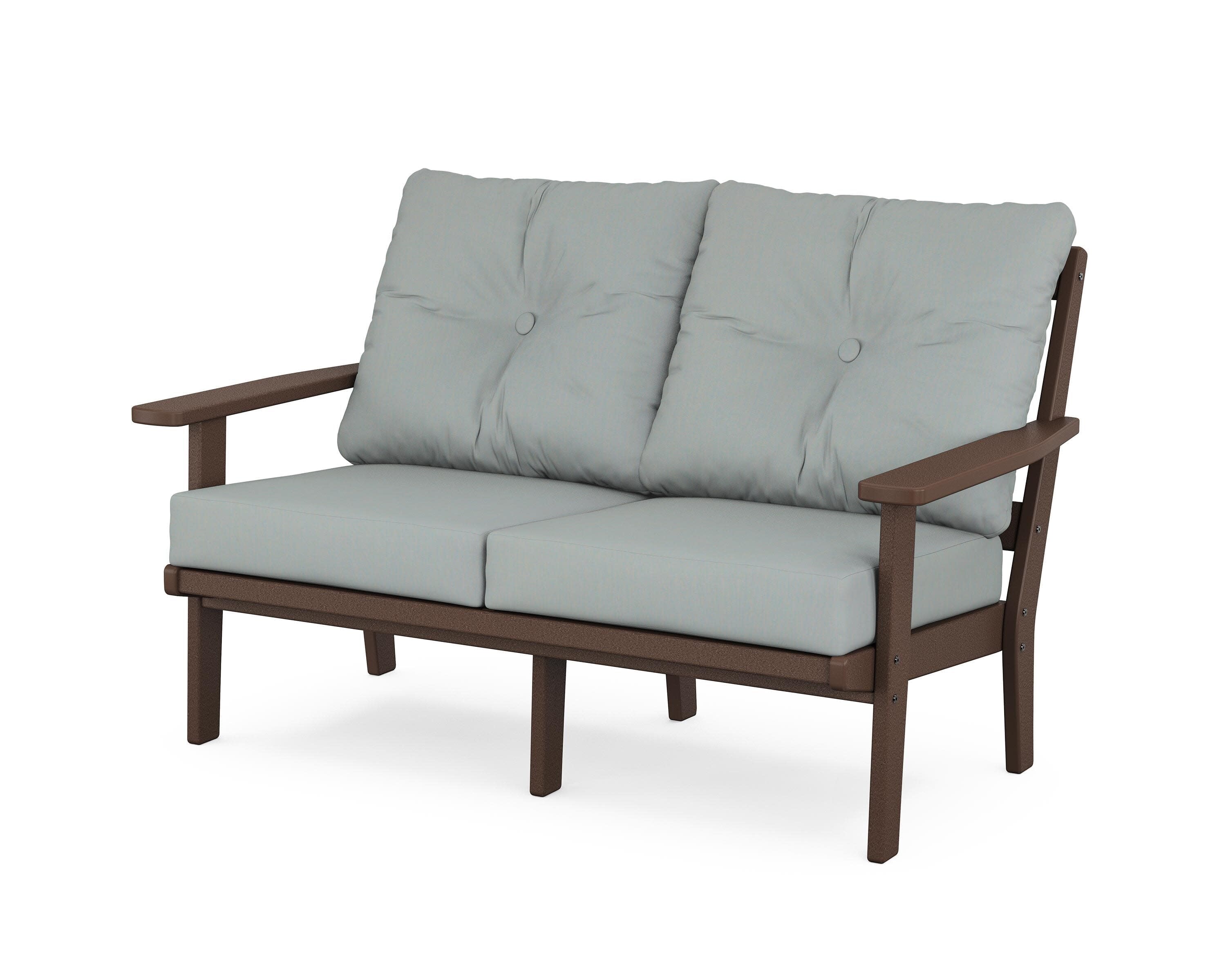 Oxford Deep SeatingLoveseat in Mahogany / Spa