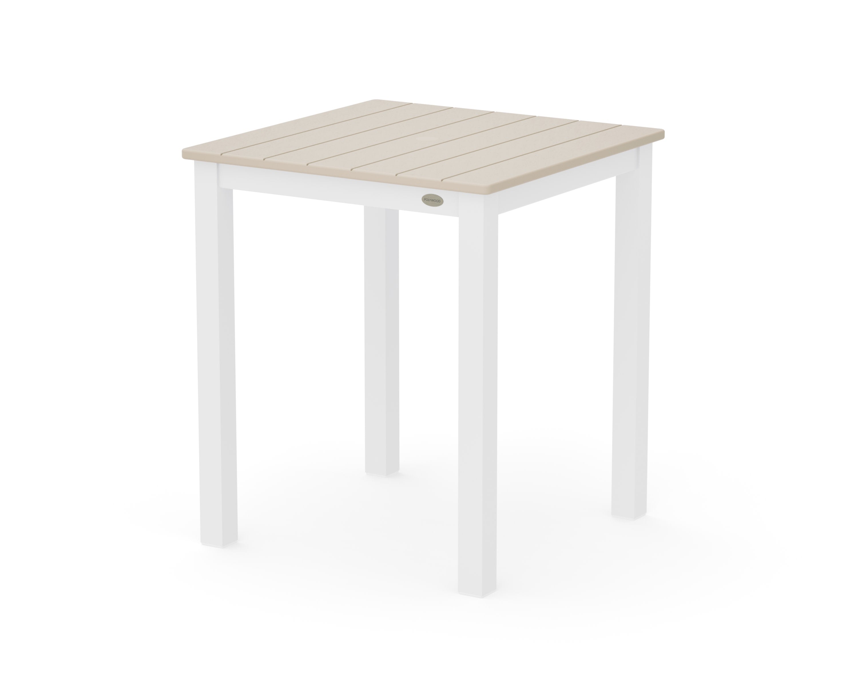 Main Street 26 x 26 Dining Table in White / Sand