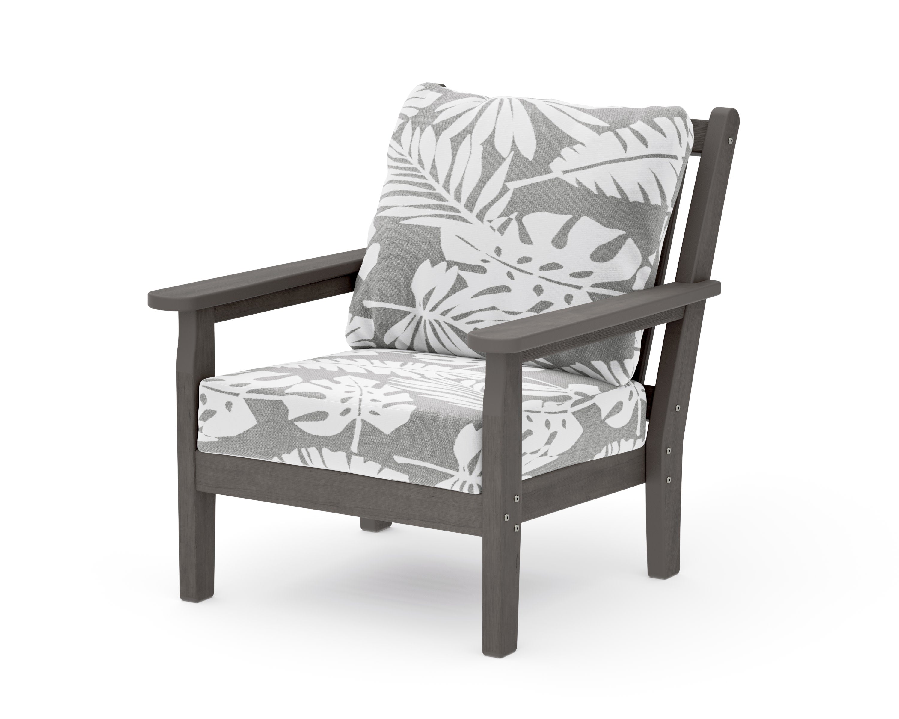 Chippendale Deep Seating Chair in Driftwood / Leaf Grey Mist
