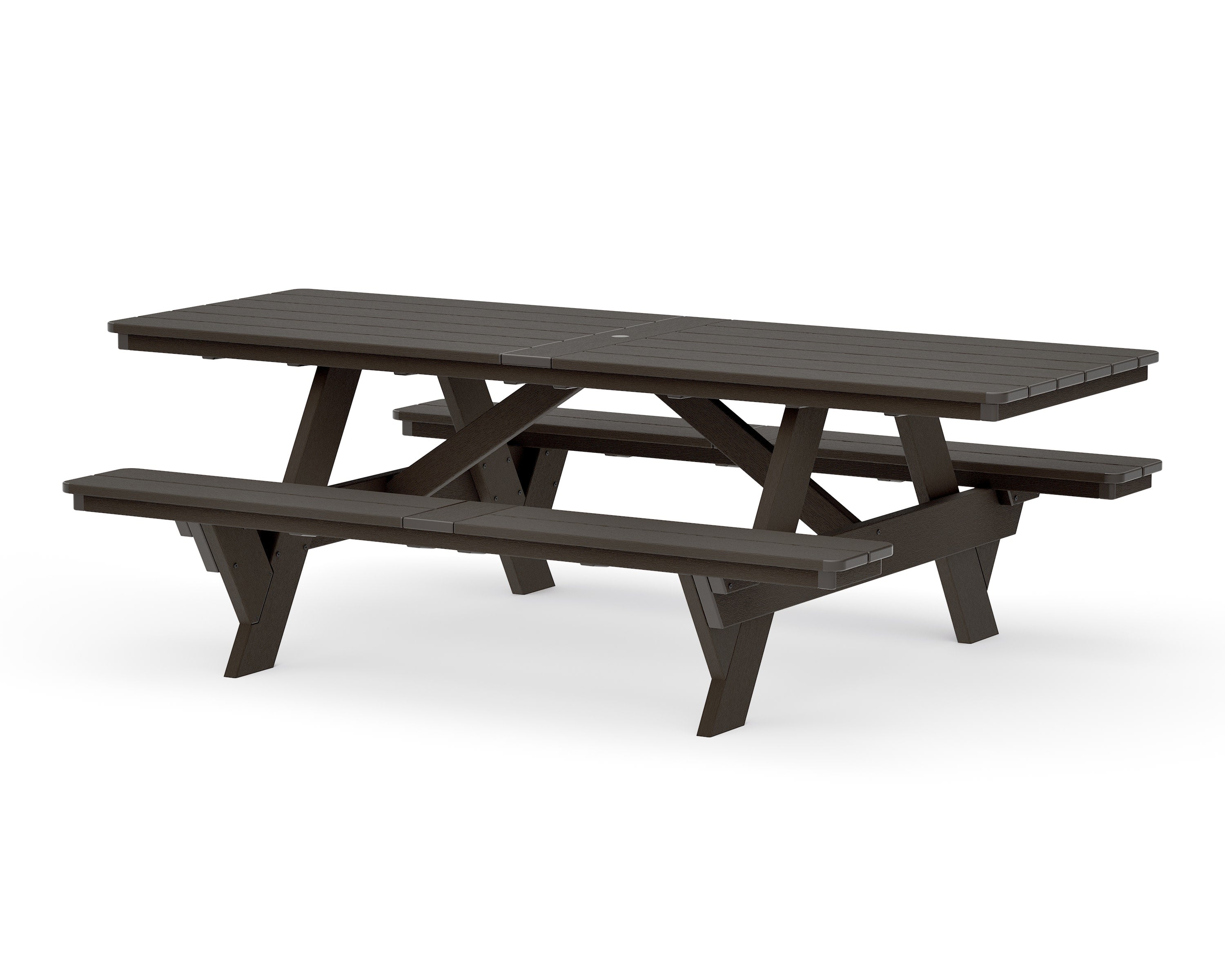 Rockford 98 ADA Picnic Table in Vintage Coffee