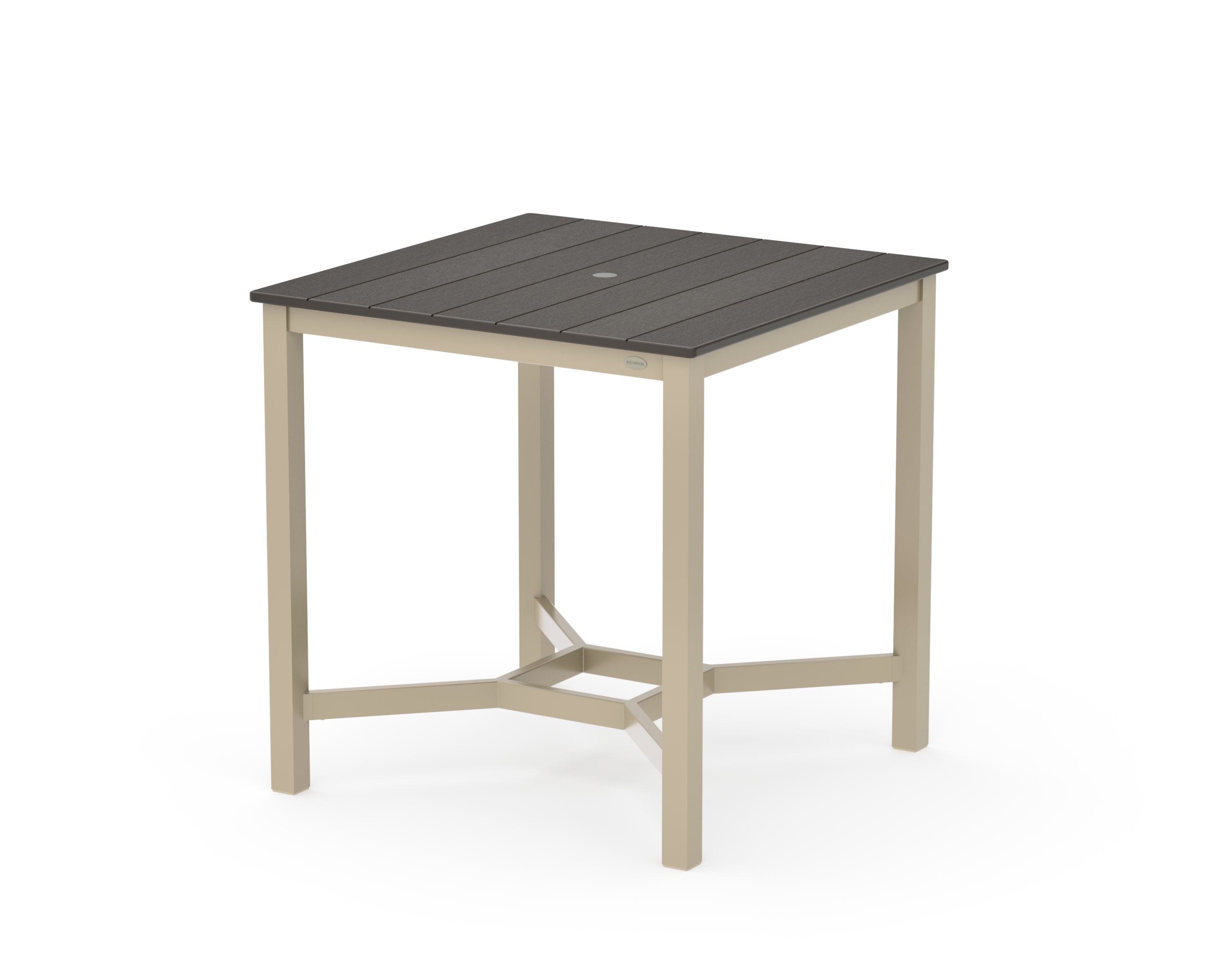 Main Street 36 x 36 Counter Table in Sand / Vintage Coffee