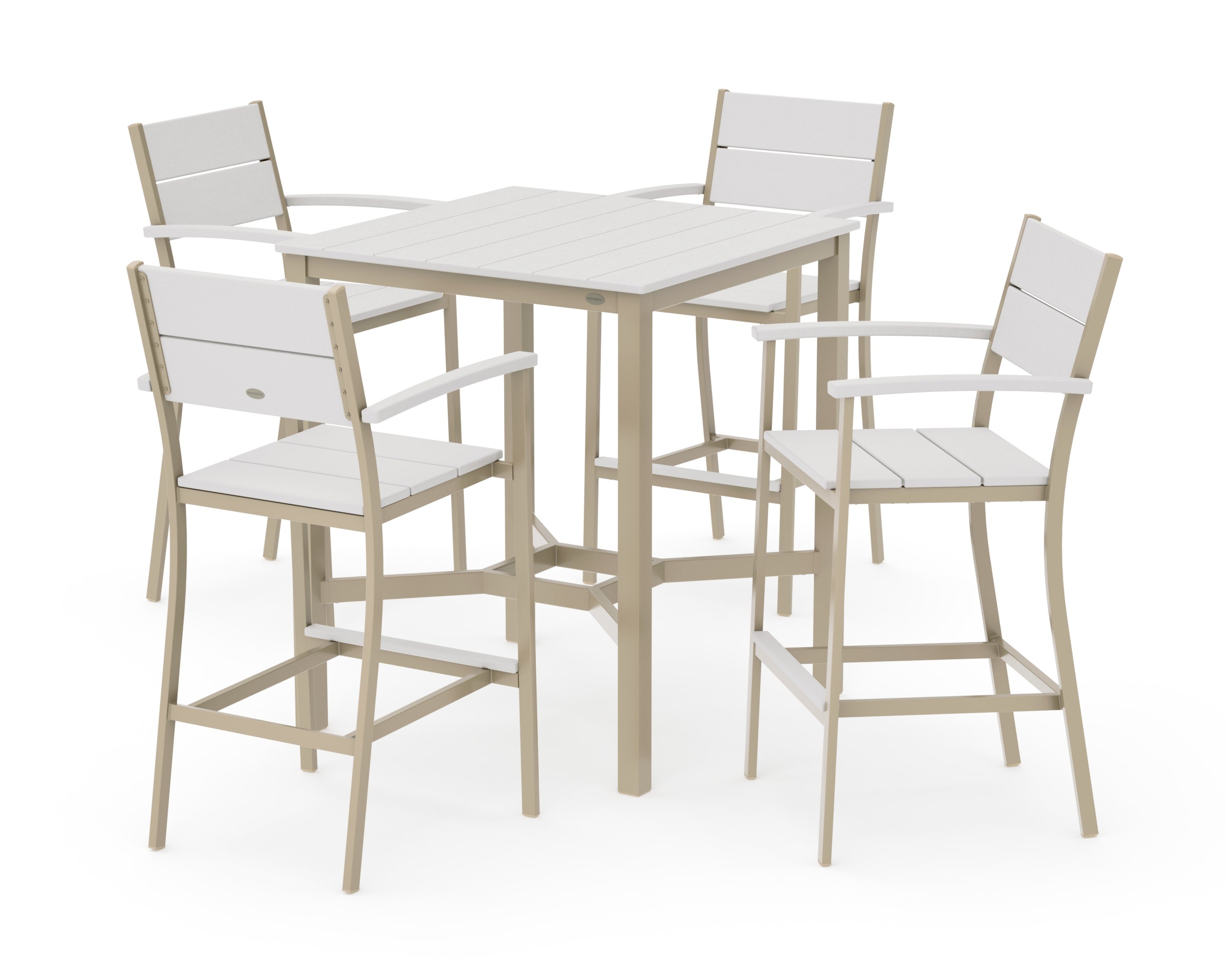 Main Street 5-Piece Bar Set in Sand / Vintage White