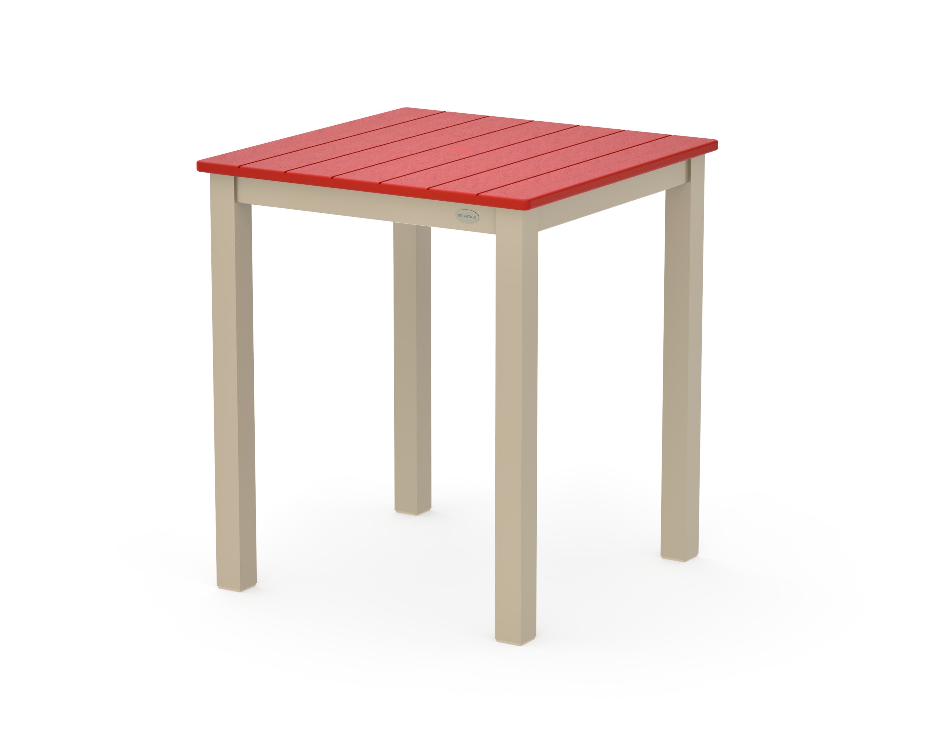 Main Street 26 x 26 Dining Table in Sand / Sunset Red