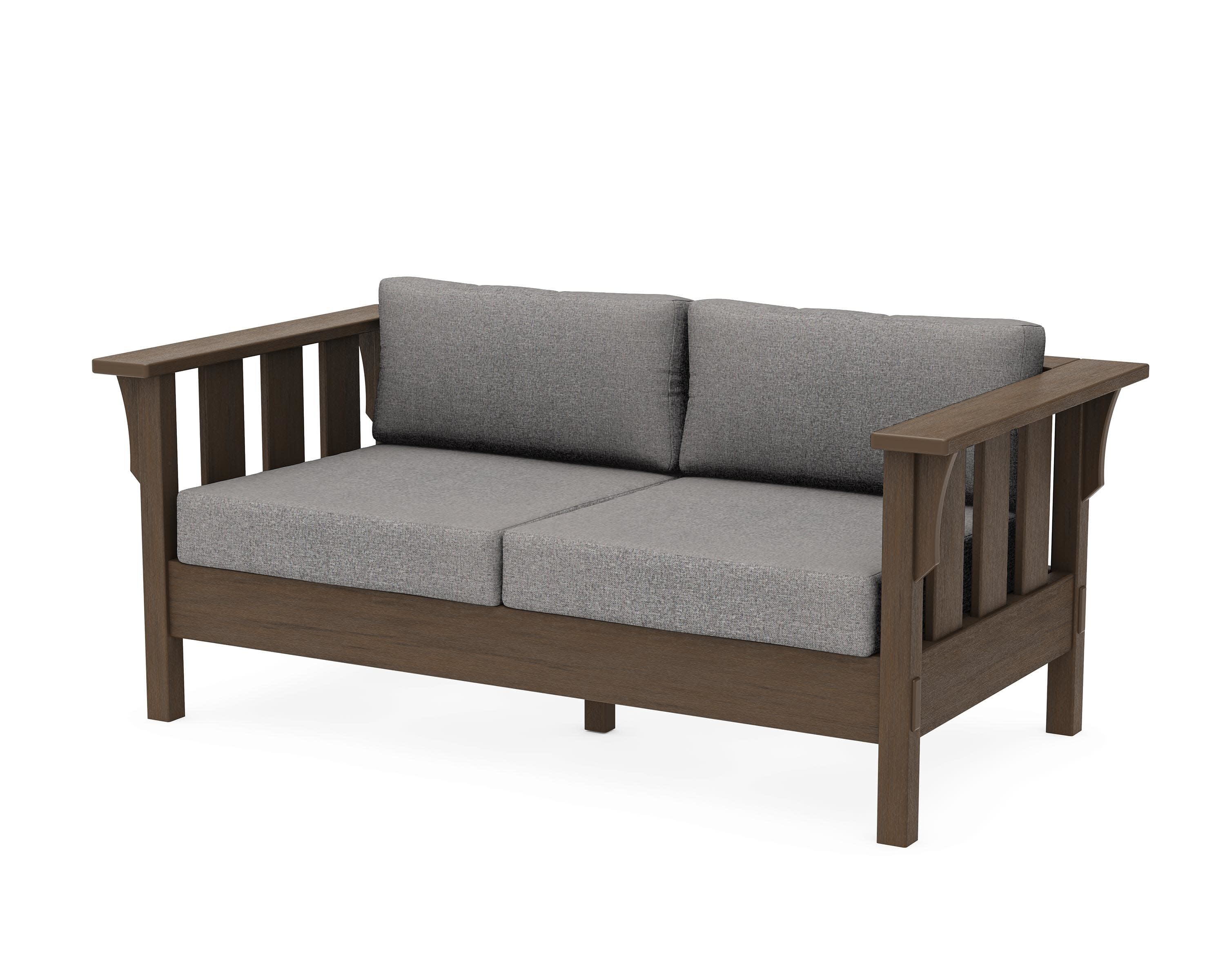 Acadia Deep Seating Loveseat in Kona / Grey Mist