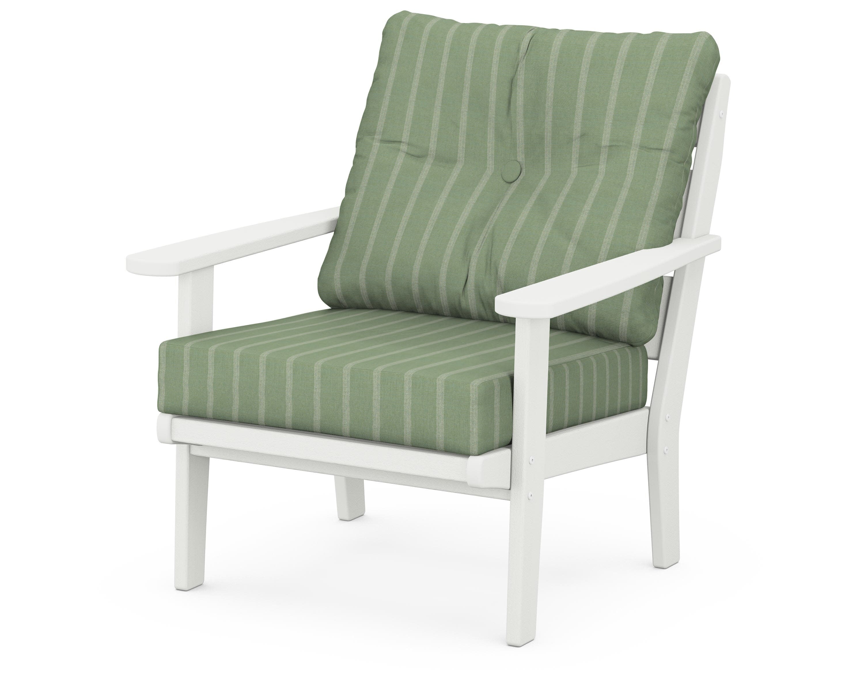 Lakeside Deep Seating Chair in Vintage White / Unwind Rainwashed