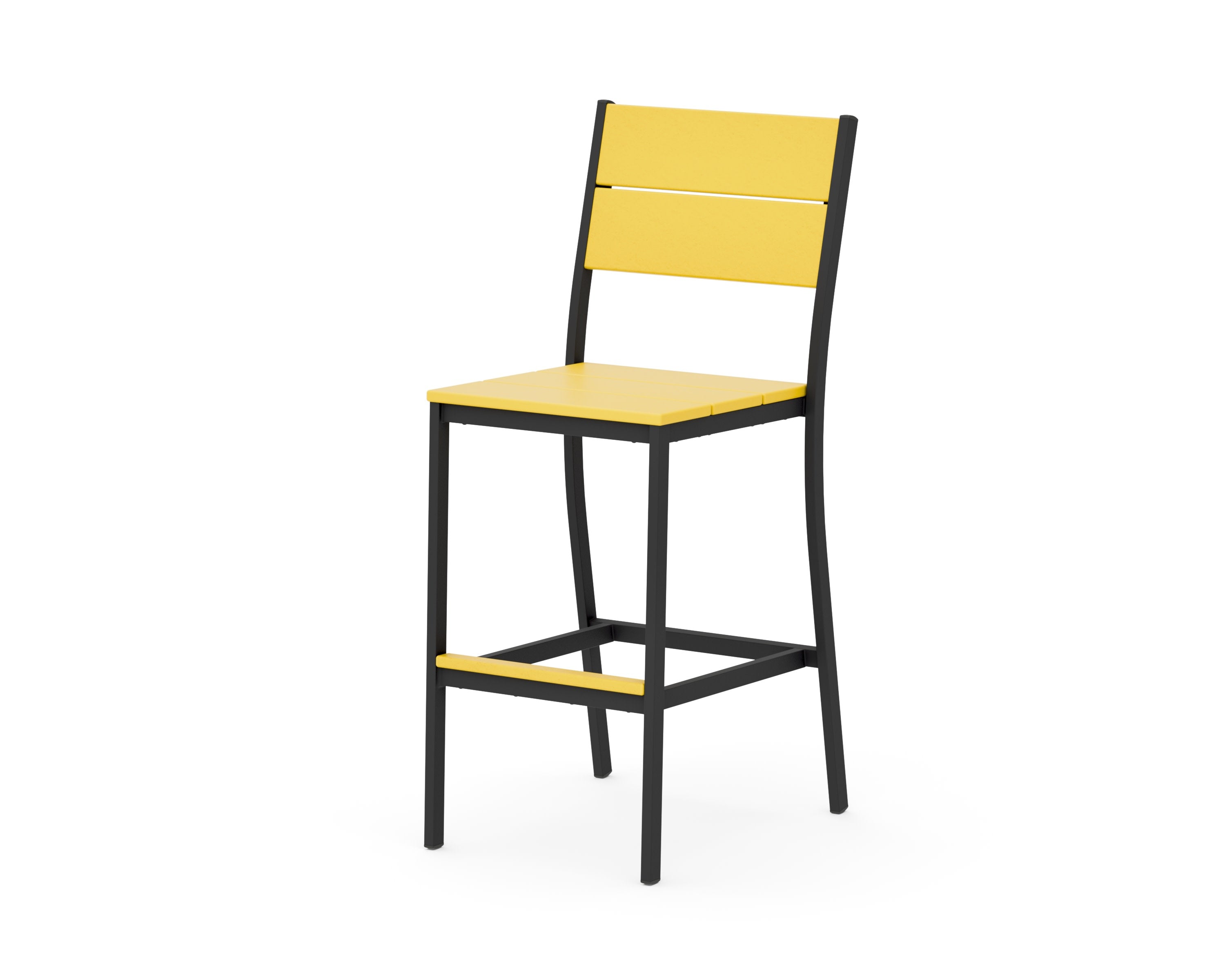 Main Street Bar Side Chair in Black / Lemon