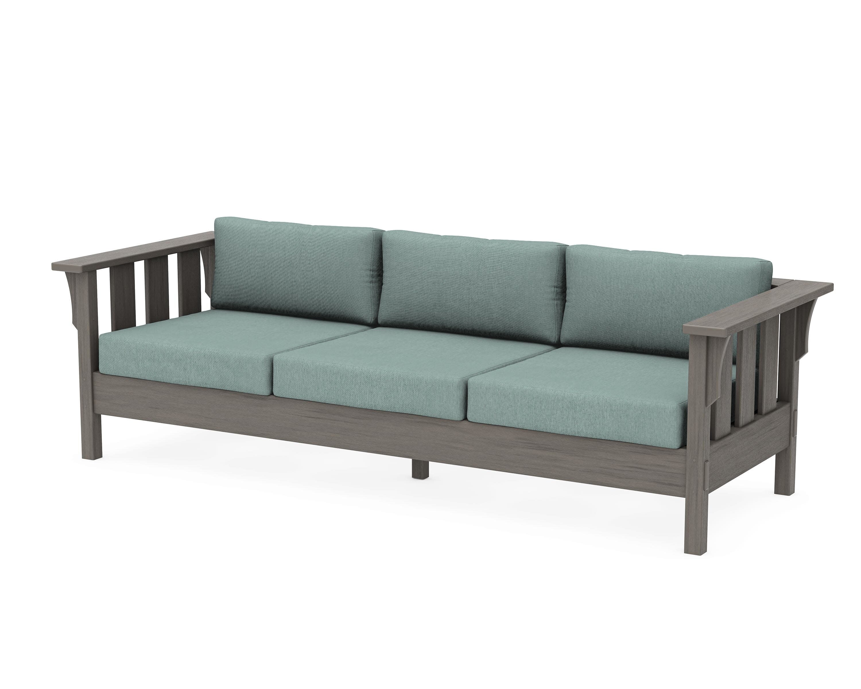 Acadia Deep Seating Sofa in Driftwood / Glacier Spa