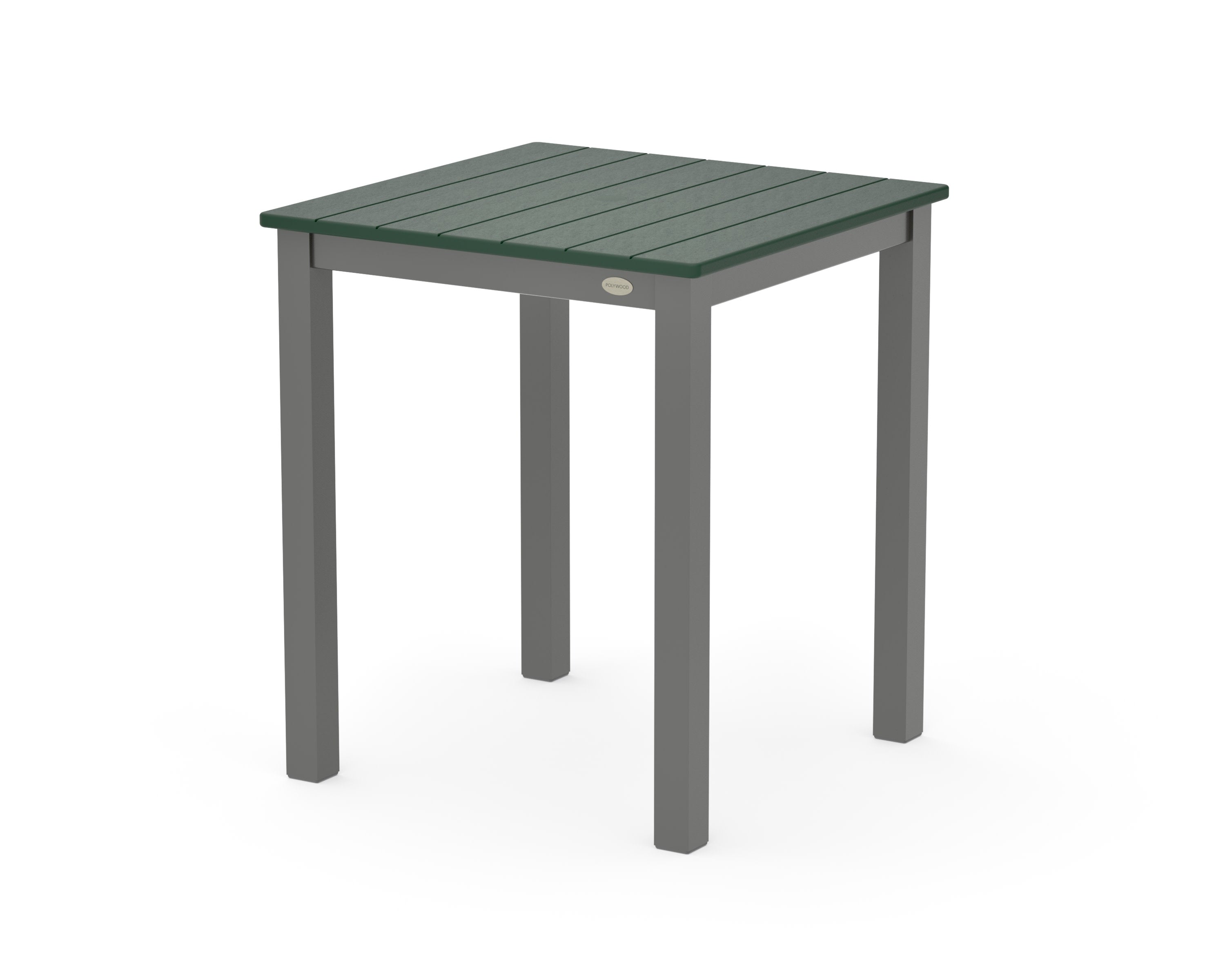 Main Street 26 x 26 Dining Table in Charcoal / Green