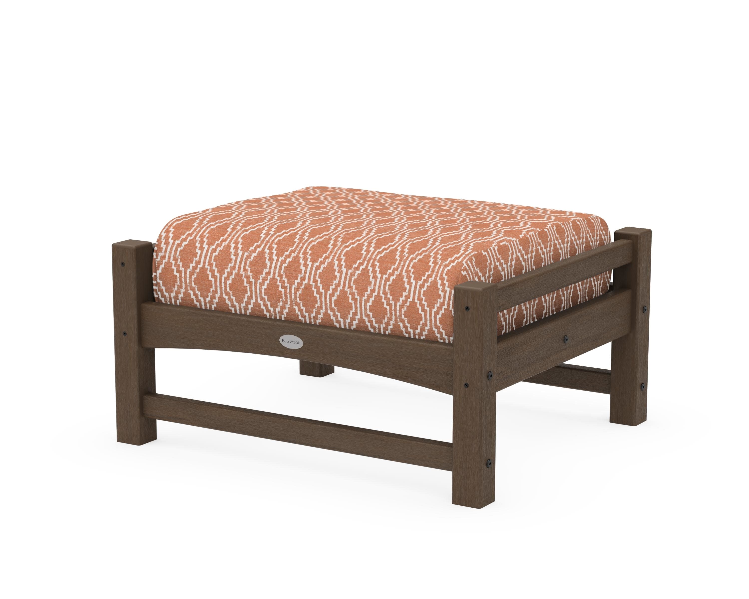 Club Ottoman in Kona / Solve Clay