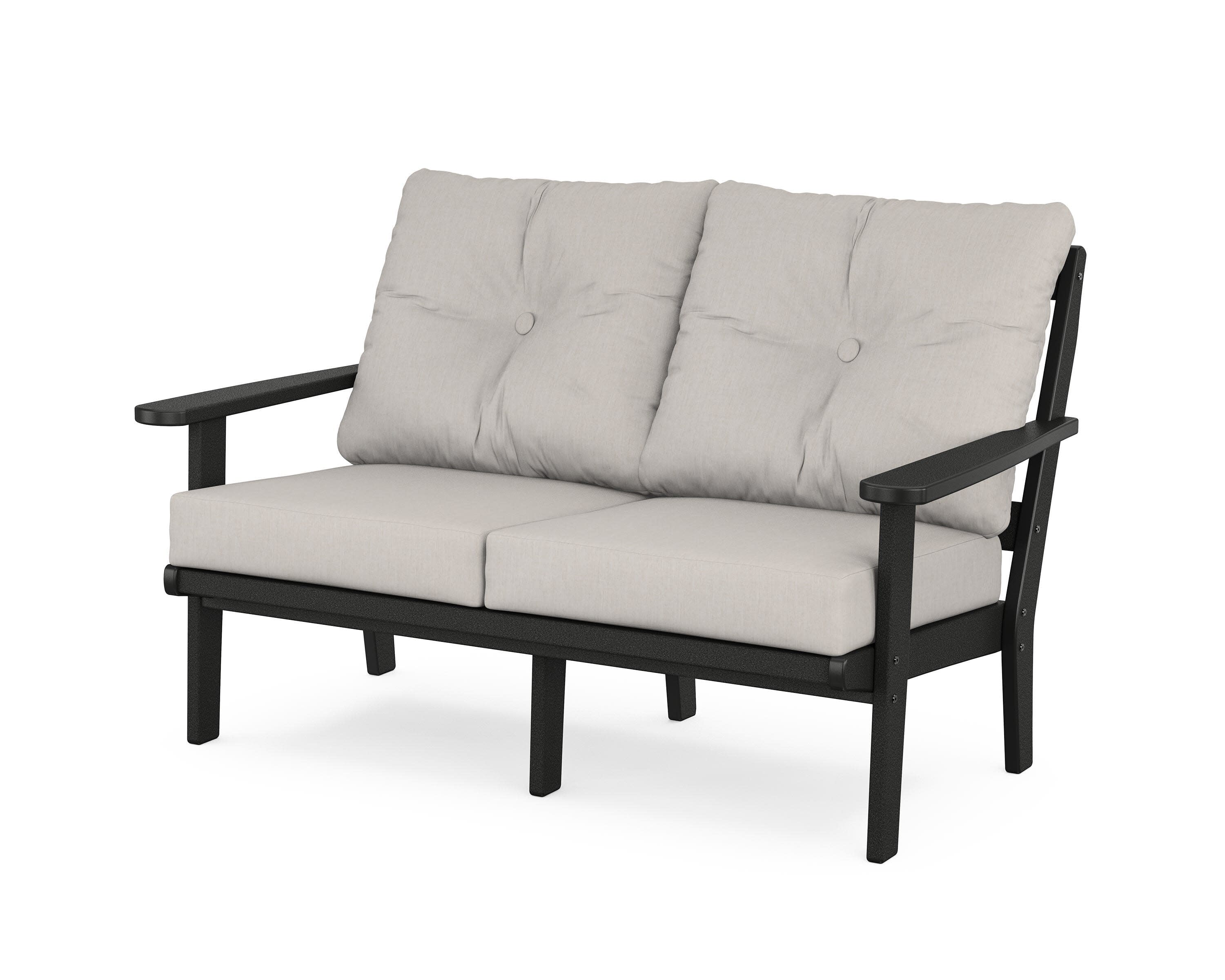 Mission Deep SeatingLoveseat in Black / Cast Ash