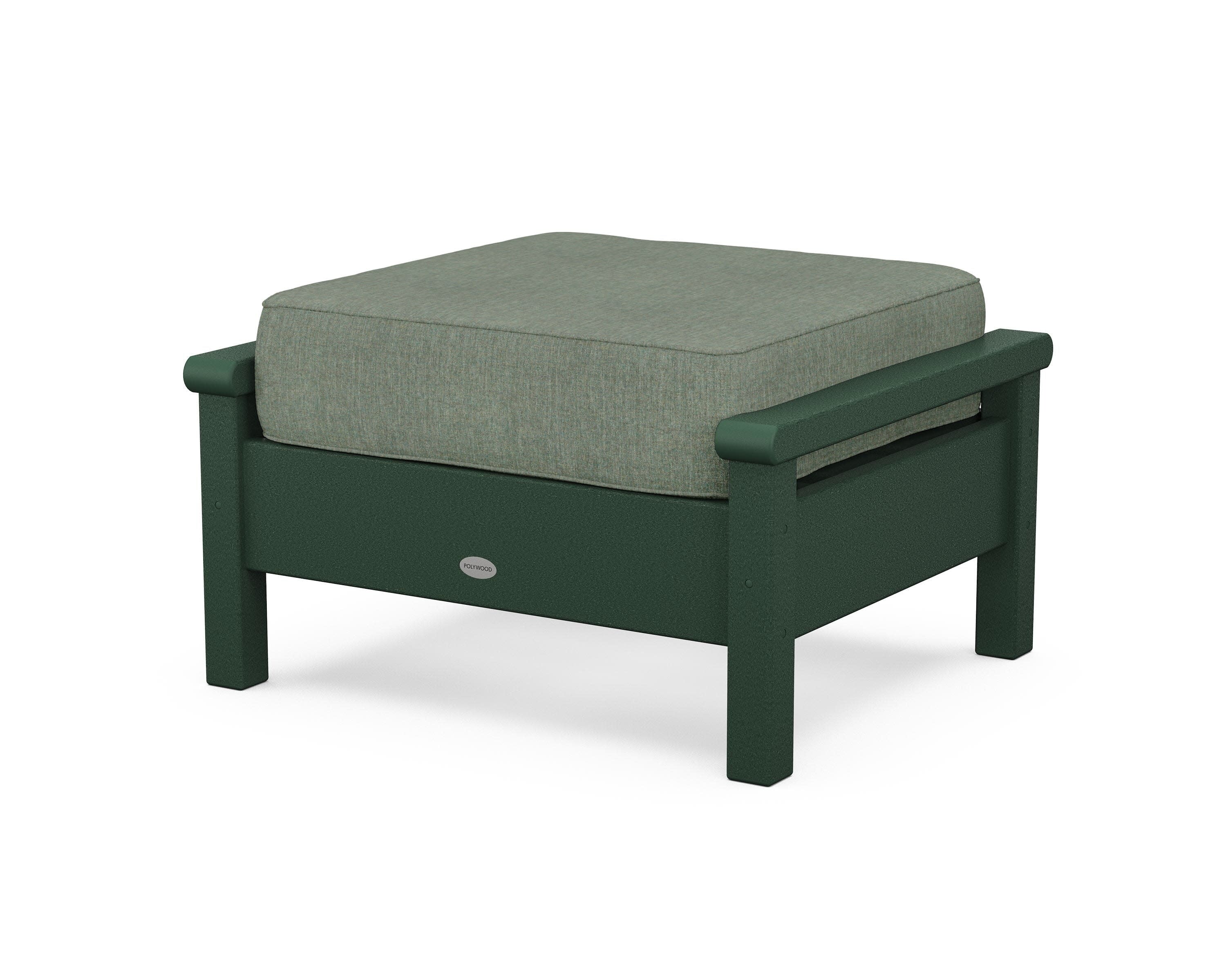 Harbour Deep Seating Ottoman in Green / Cast Sage