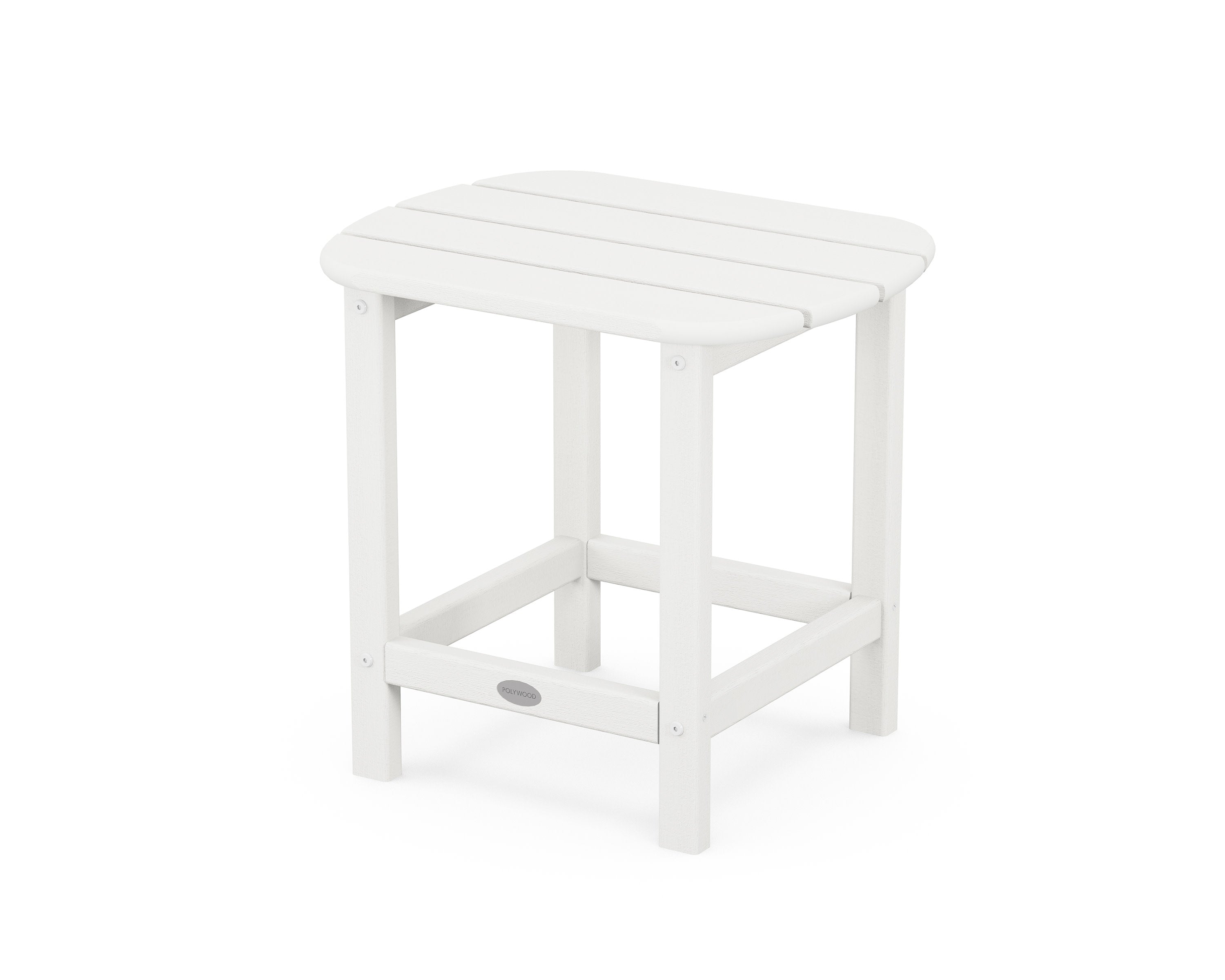 South Beach 18" Side Table in Vintage White